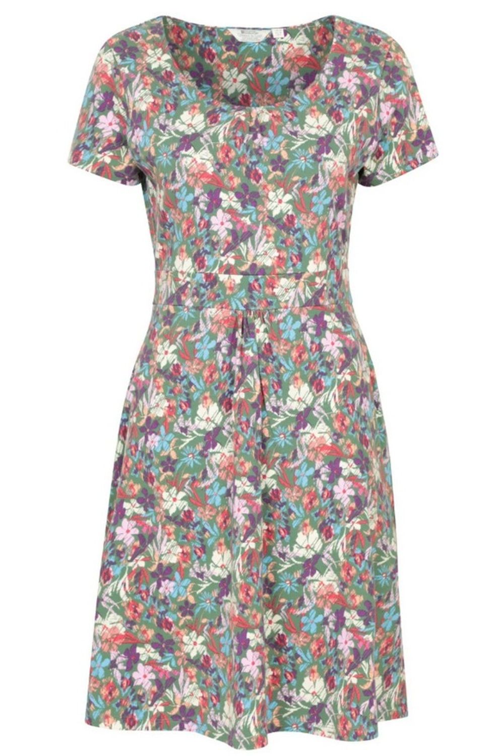 Teal Orchid UV Protection Midi Dress, Image 1 of 3