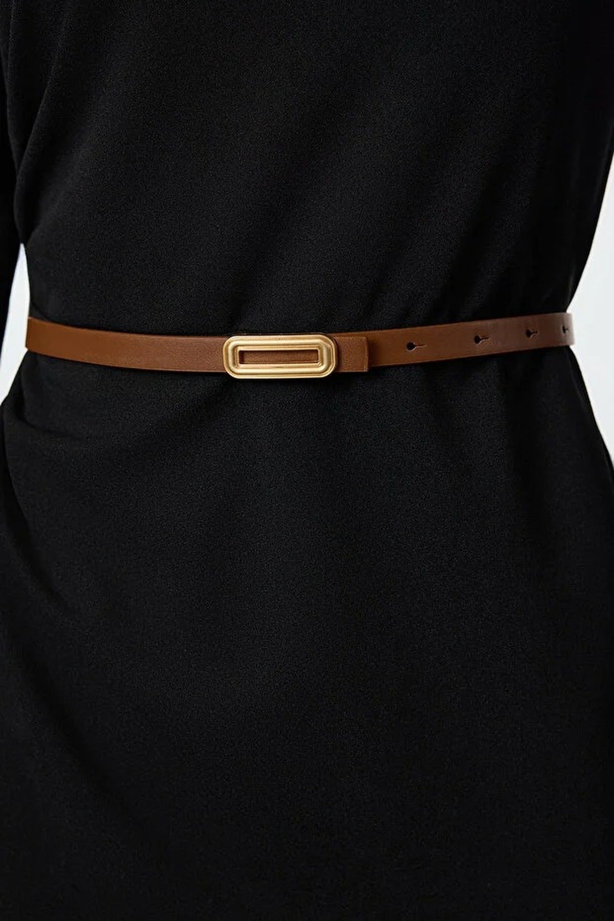 Multi Double Pack Slim Rectangle Buckle Women’s Belt Set, Image 2 of 3