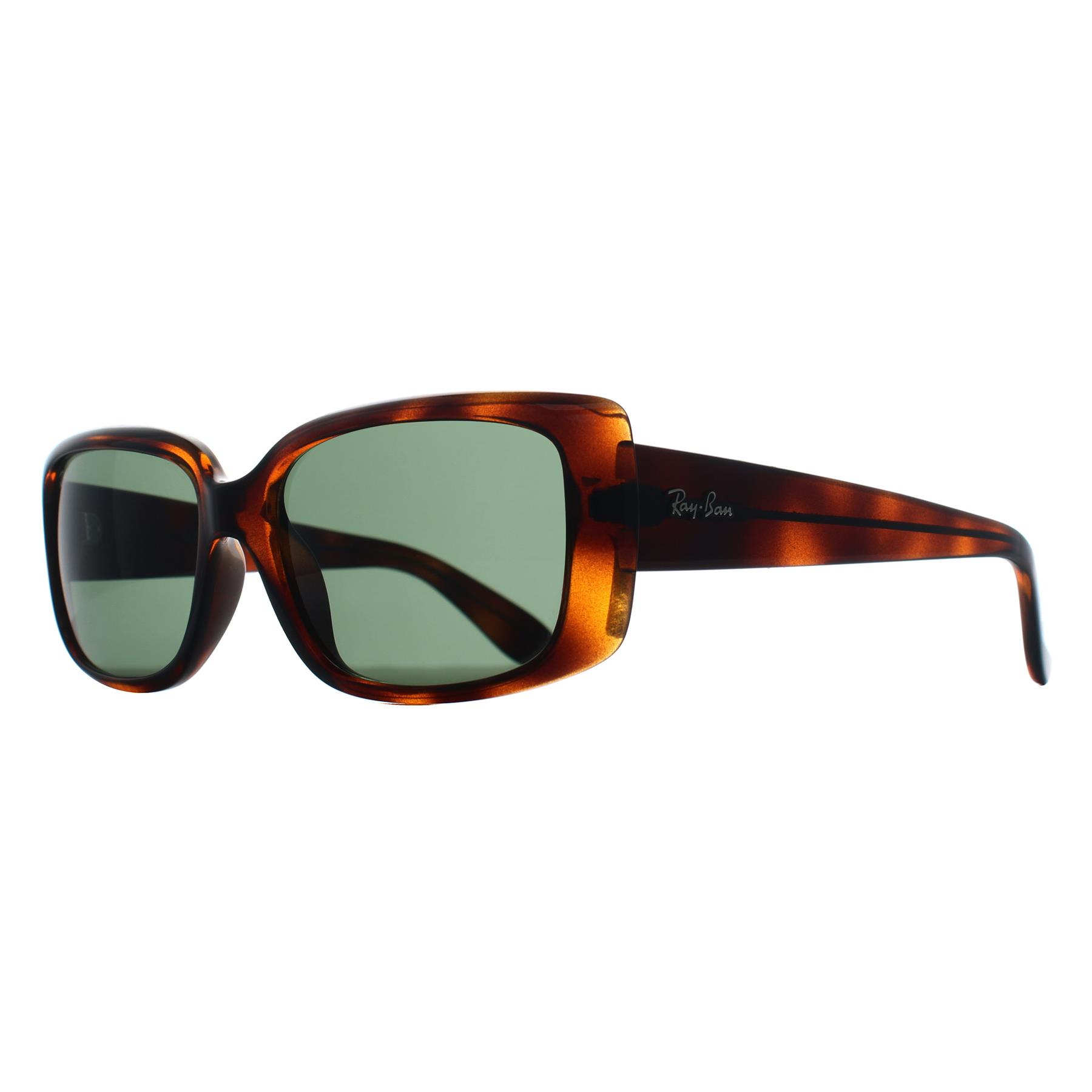 Brown Ray-Ban Brown Rectangle Polished Havana Green RB4389, Image 2 of 3