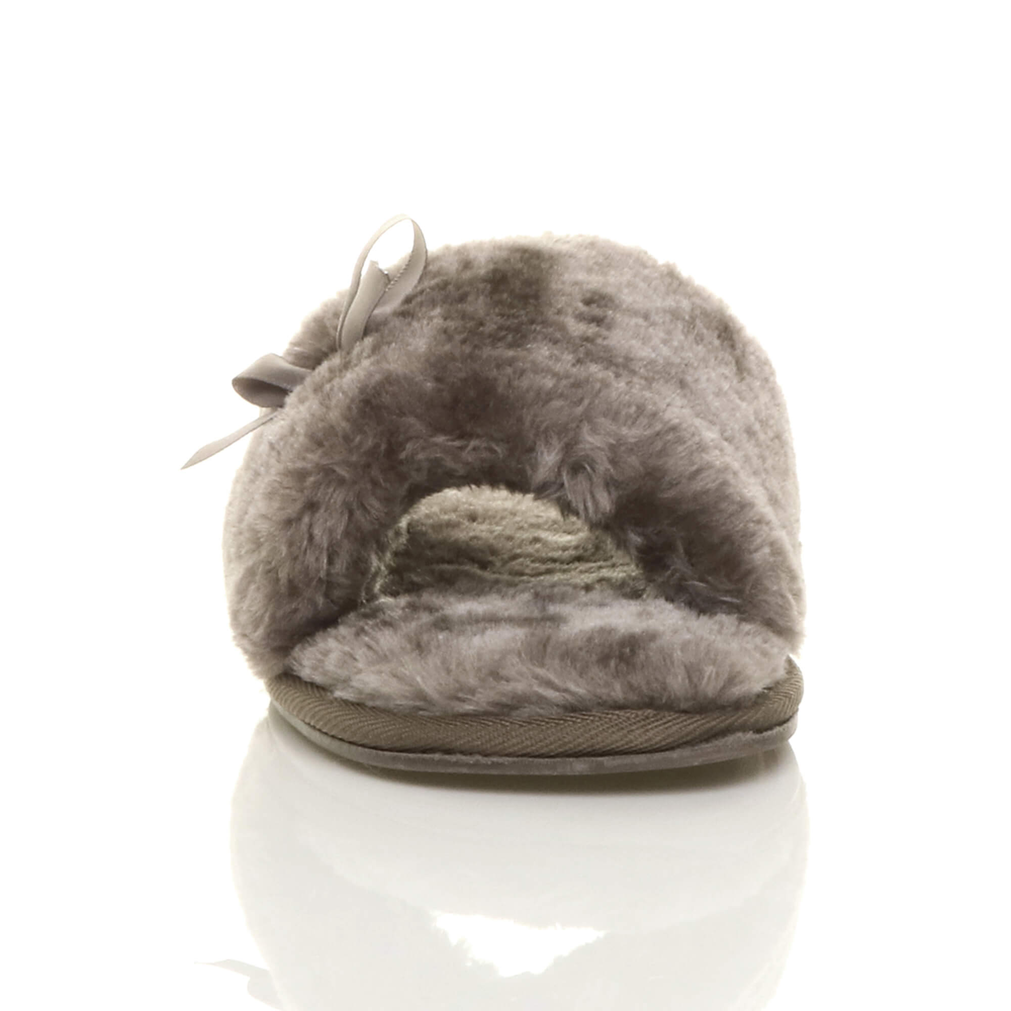 Mocha AJVANI Mocha Peep Toe Sandals Slippers, Image 6 of 6