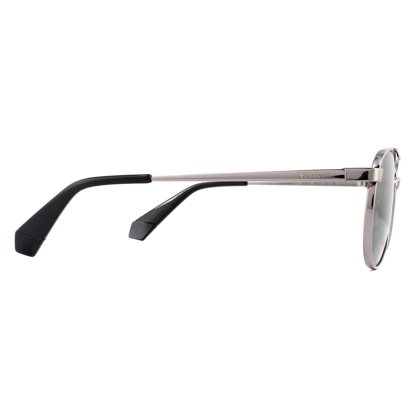 Aviator Ruthenium Grey Polarized Sunglasses, Image 4 of 4