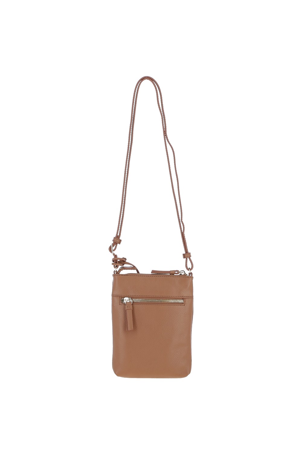 Camel Real Leather Crossbody Bag, Image 4 of 4