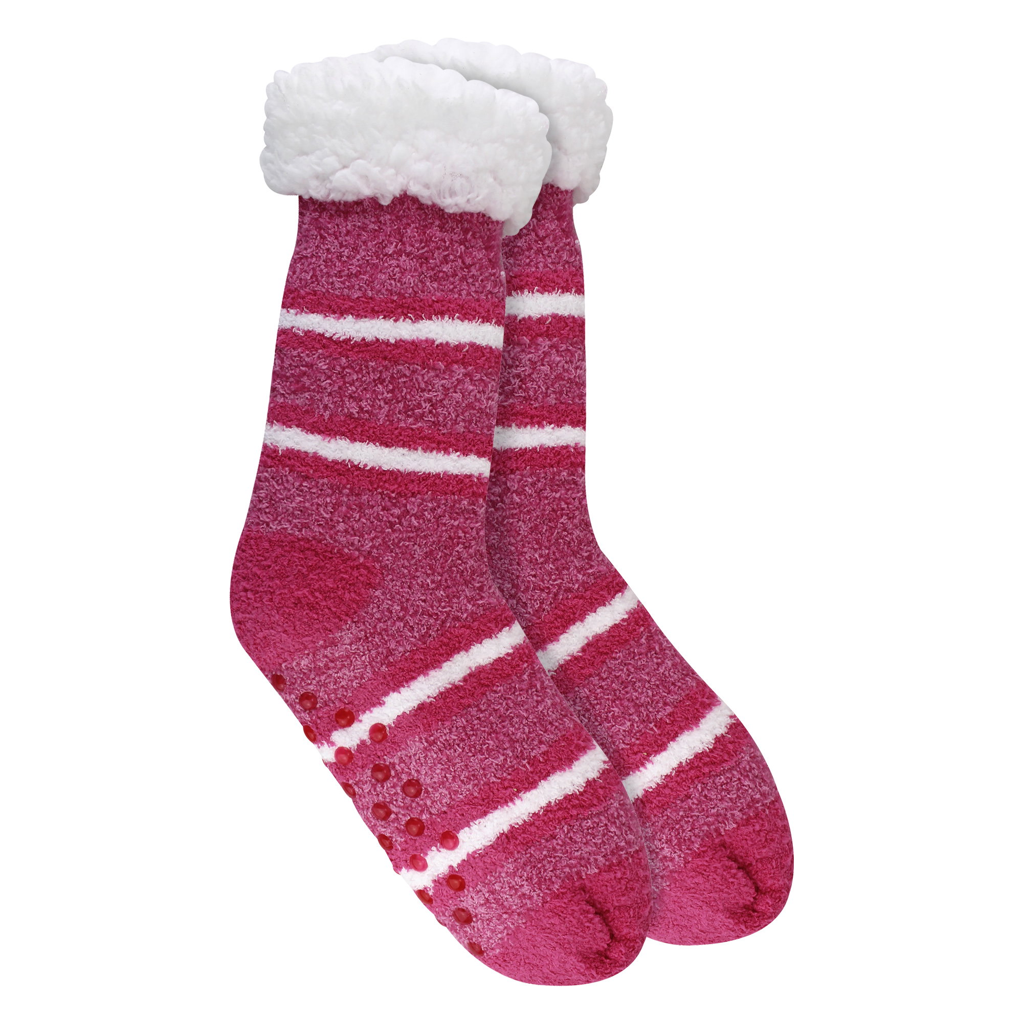 Pink Ladies Soft Fluffy Lounge Socks | Warm Cosy Home Slipper Socks, Image 3 of 5