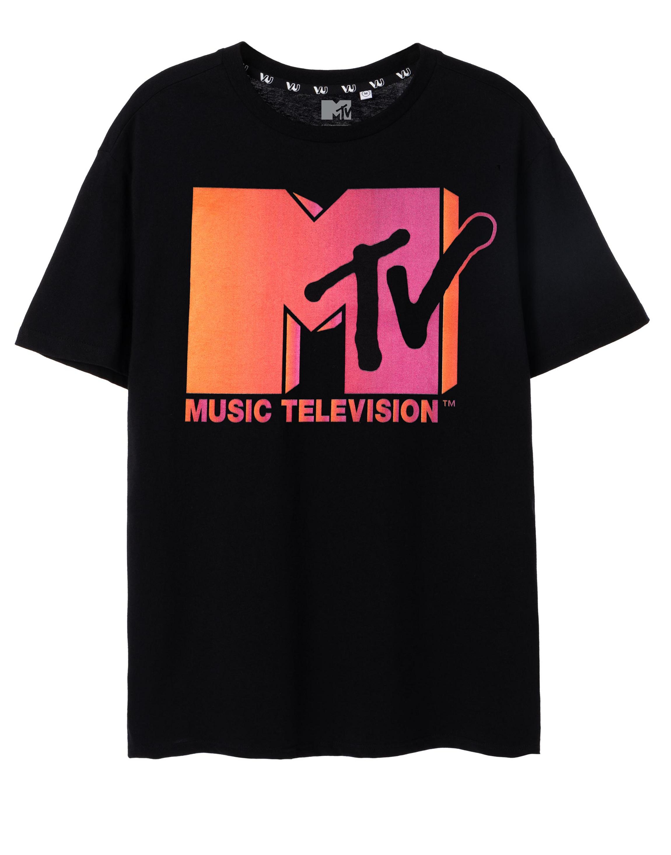 Black Mtv Ombre T-Shirt