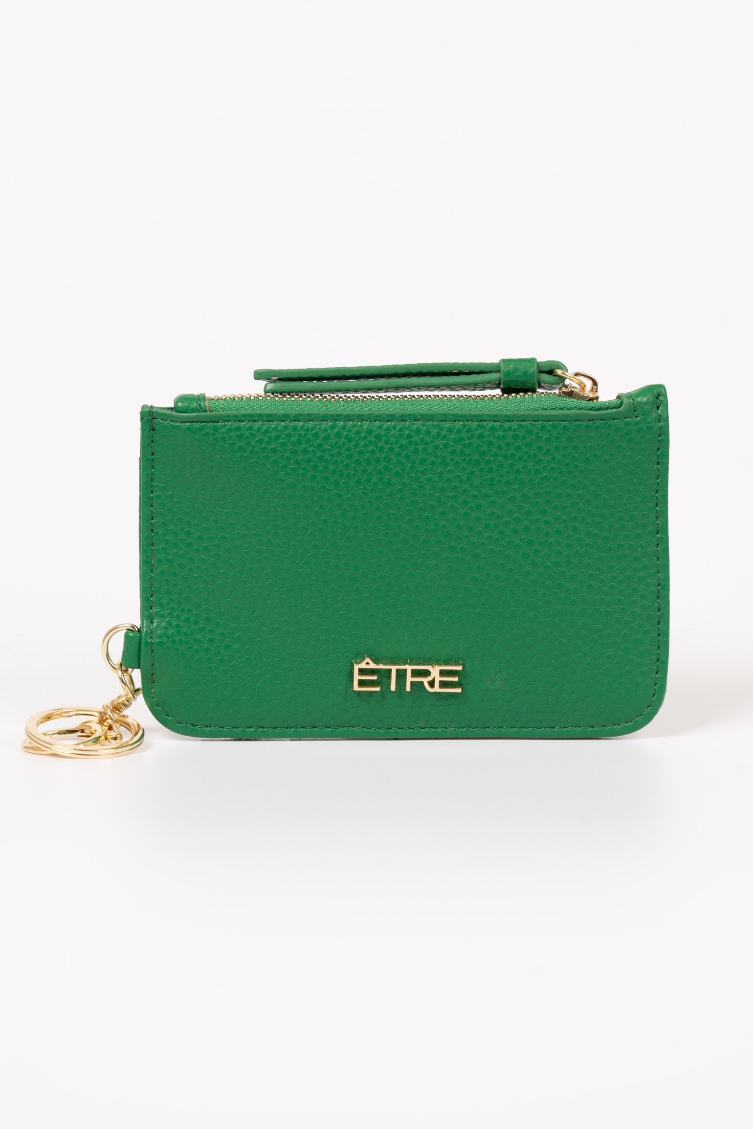 Green Faux Leather Card Holder Wallet, Image 1 of 2