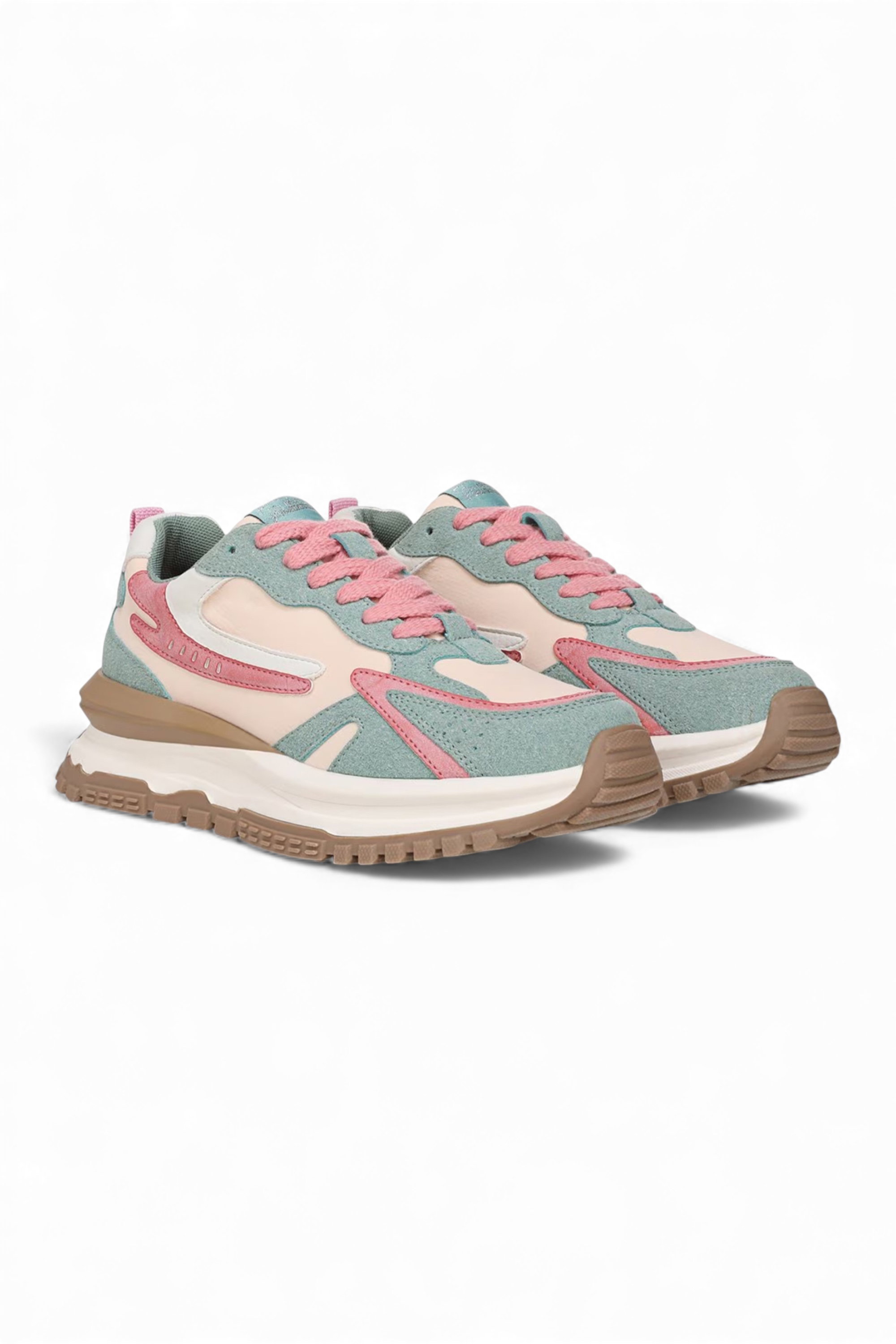 Pink Blowfish Malibu Pink Womens "Leo" Retro Lace Up Sneakers Trainers, Image 2 of 6