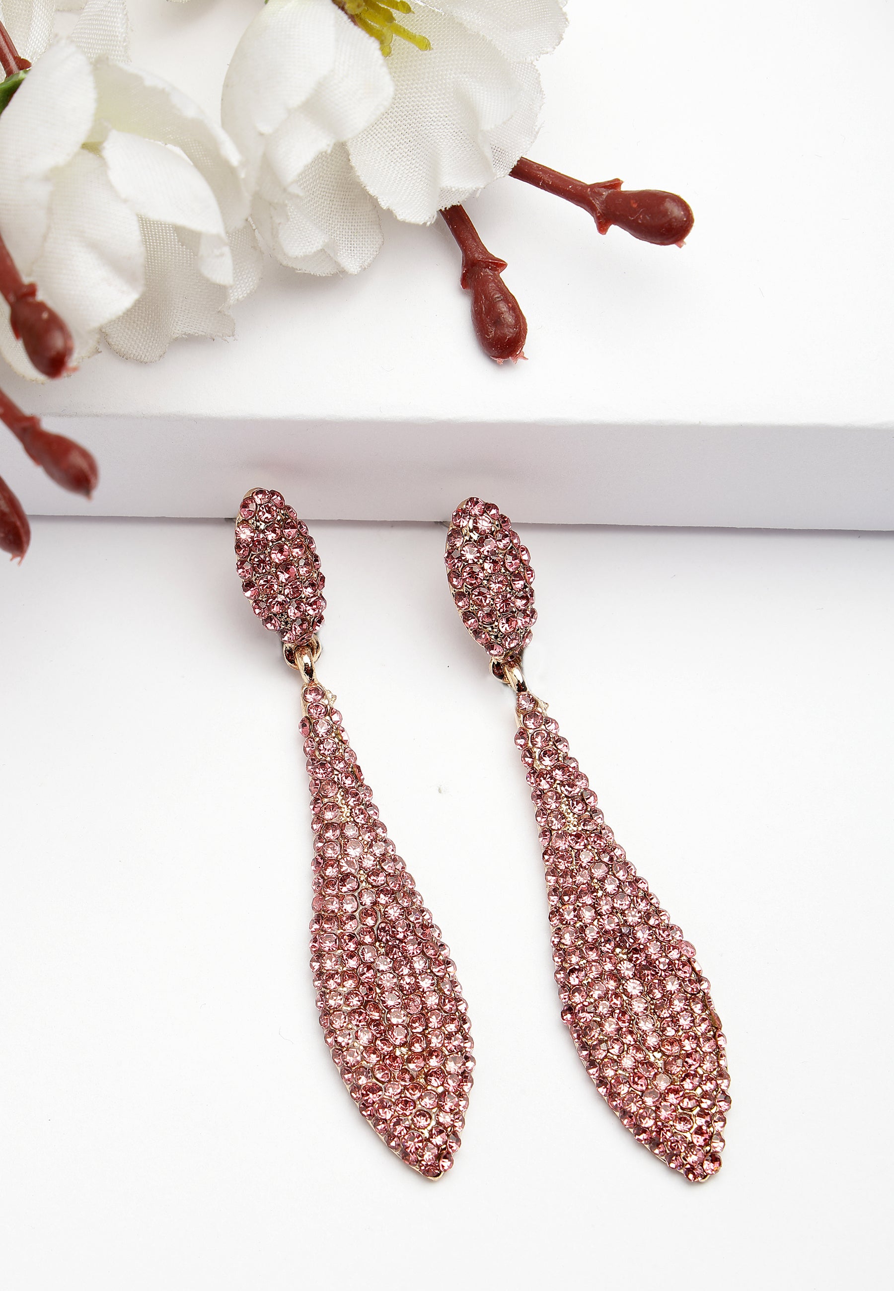 Pink AVANT-GARDE PARIS Pink Diva Collection Drop Earrings, Image 2 of 5