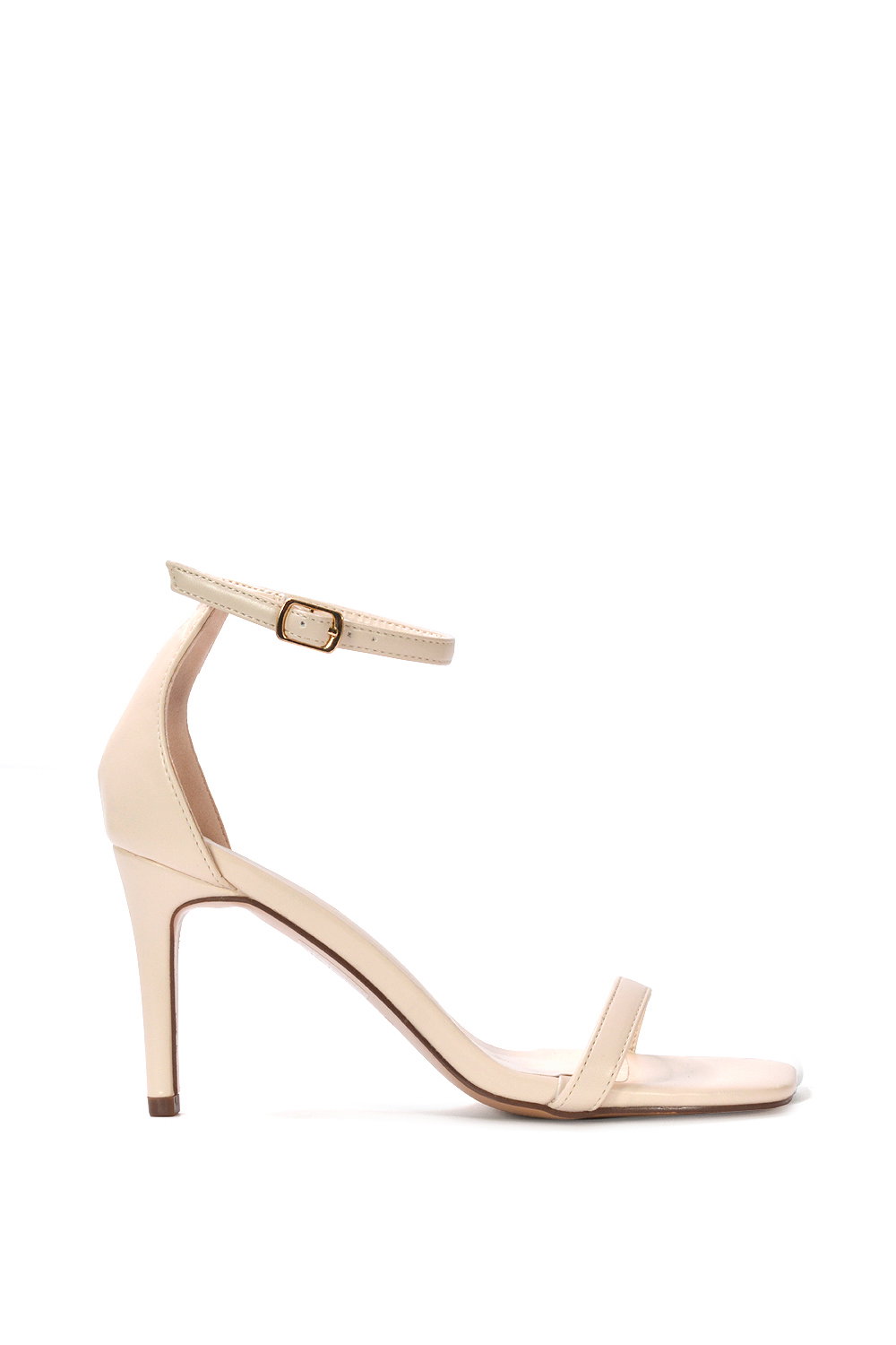 Black 'Emma' Strappy Stiletto High Heels With Ankle Strap