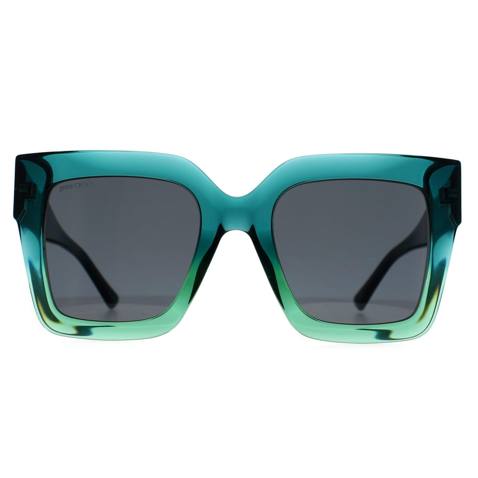 Blue Jimmy Choo Blue Square Blue Green Grey EDNA/S, Image 1 of 3