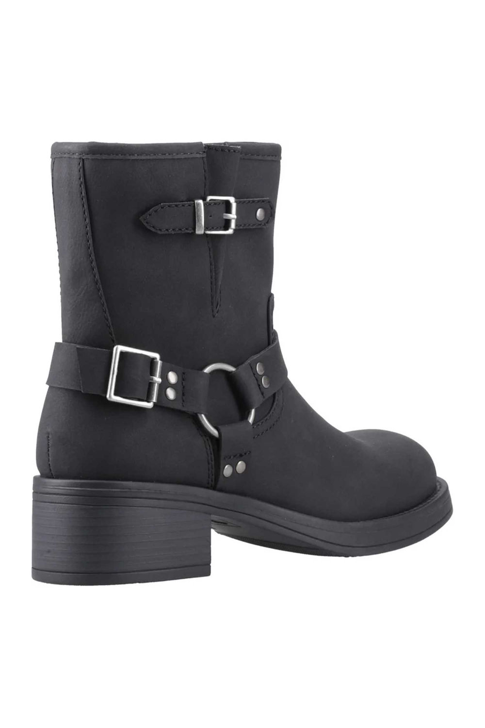 Black Nino Mid Cut Biker Boots, Image 2 of 5