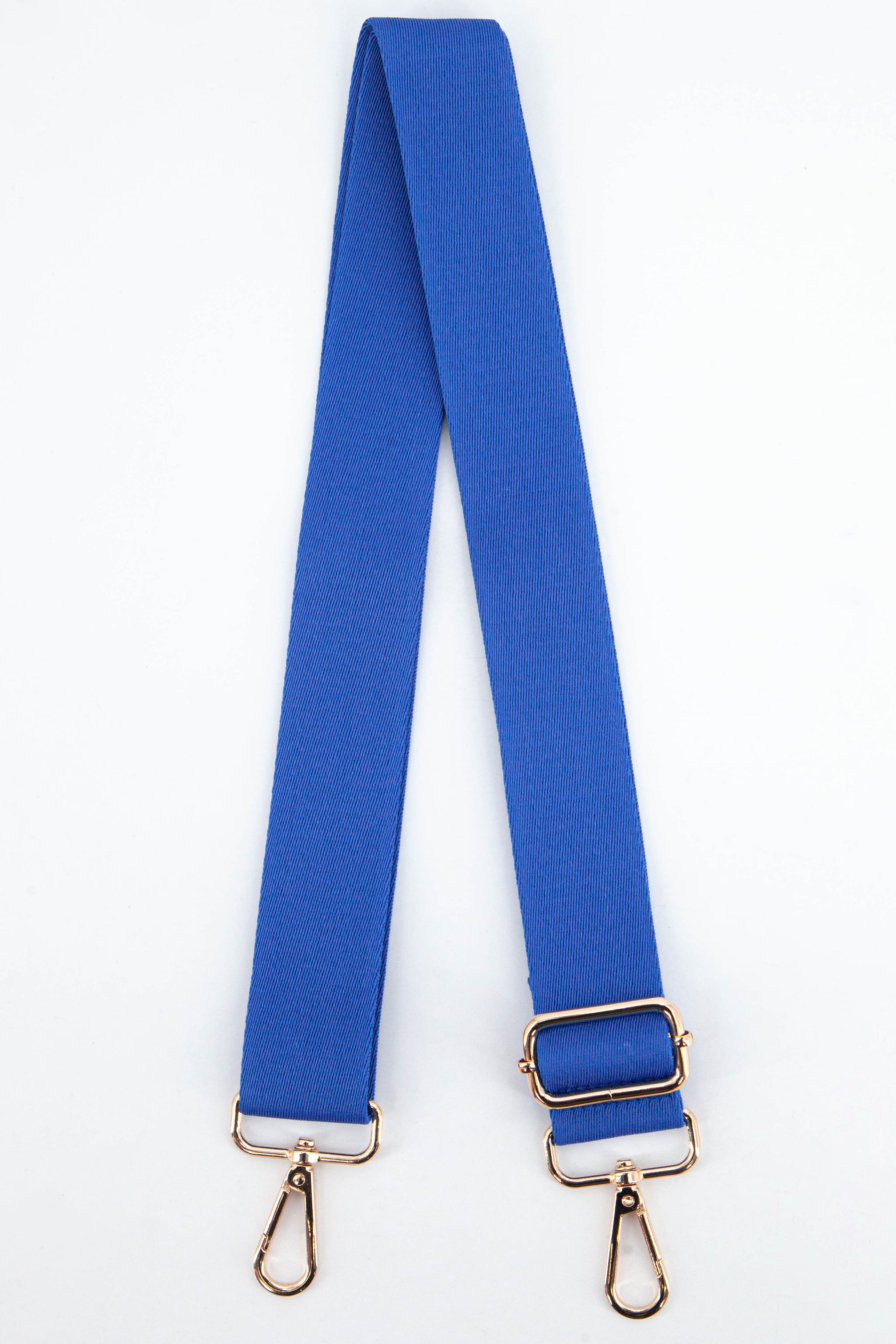 Blue Sarta Blue Plain Woven Wide Bag Strap, Image 1 of 4