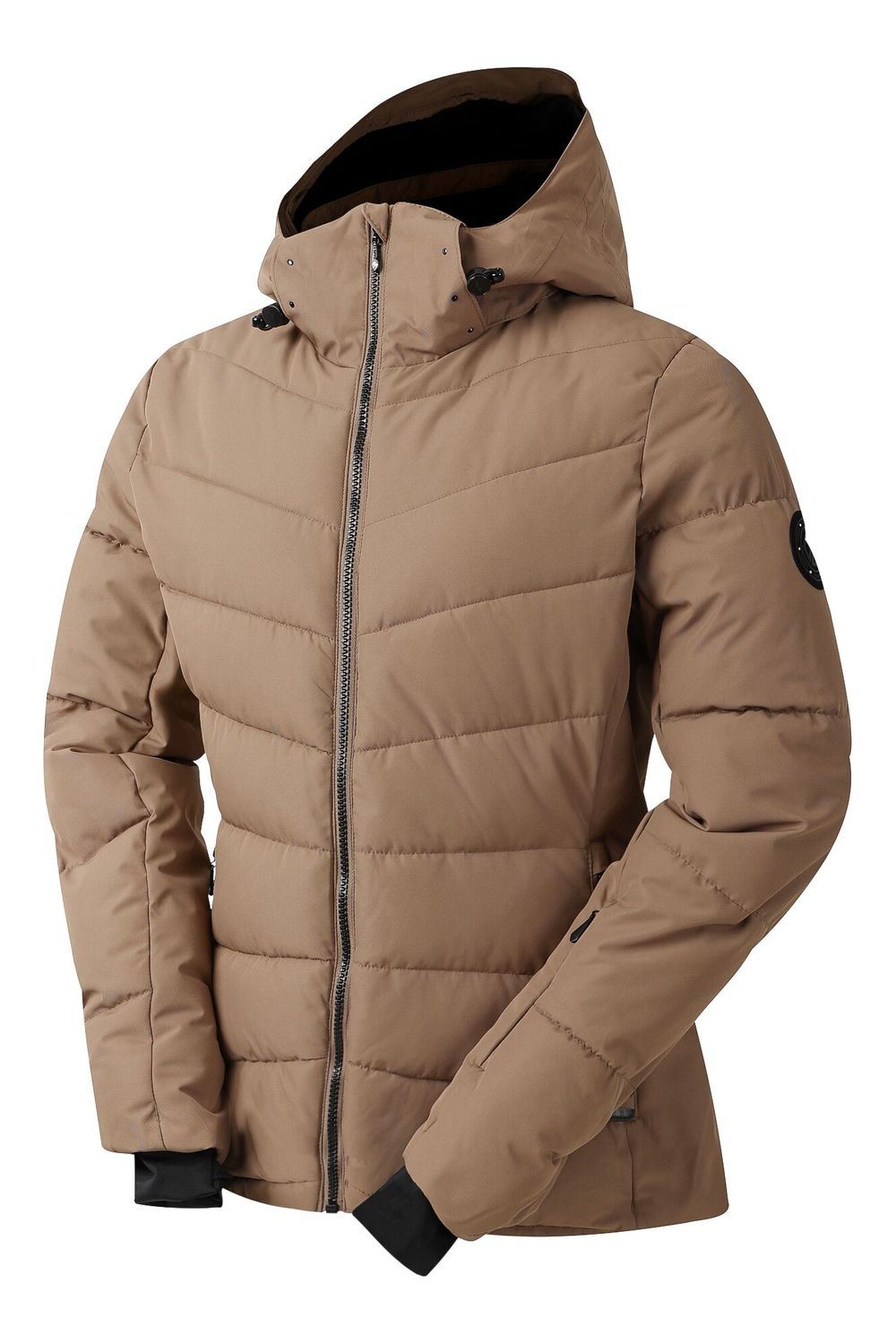 Dark Brown Glacier Ski Jacket, Image 3 of 5