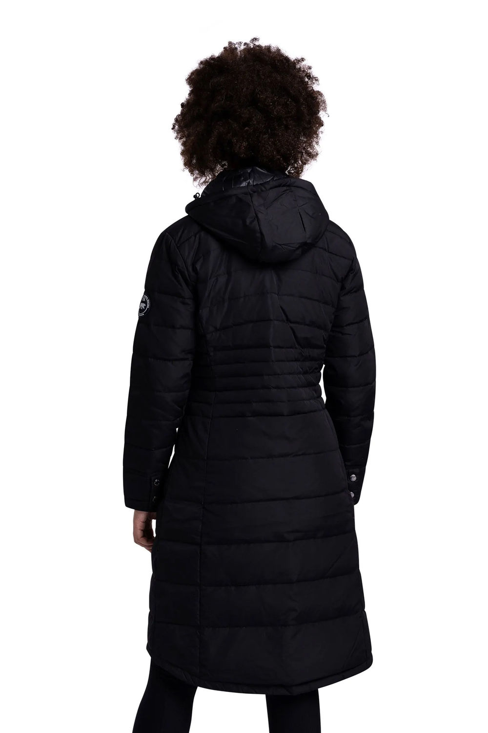 Black Trespass Black Bitsy Down Jacket, Image 3 of 5