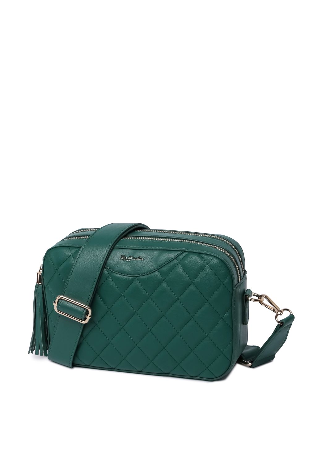 Green Quilted Cross Body Camera Bag, Image 1 of 2