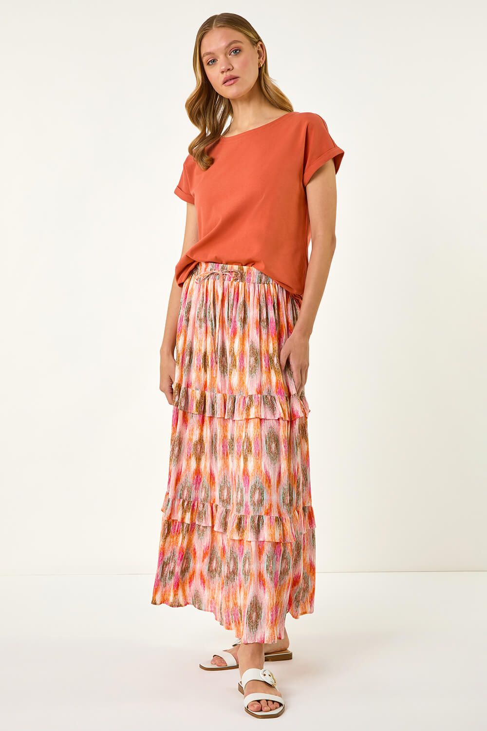 Reflective Diamond Grid Skirt