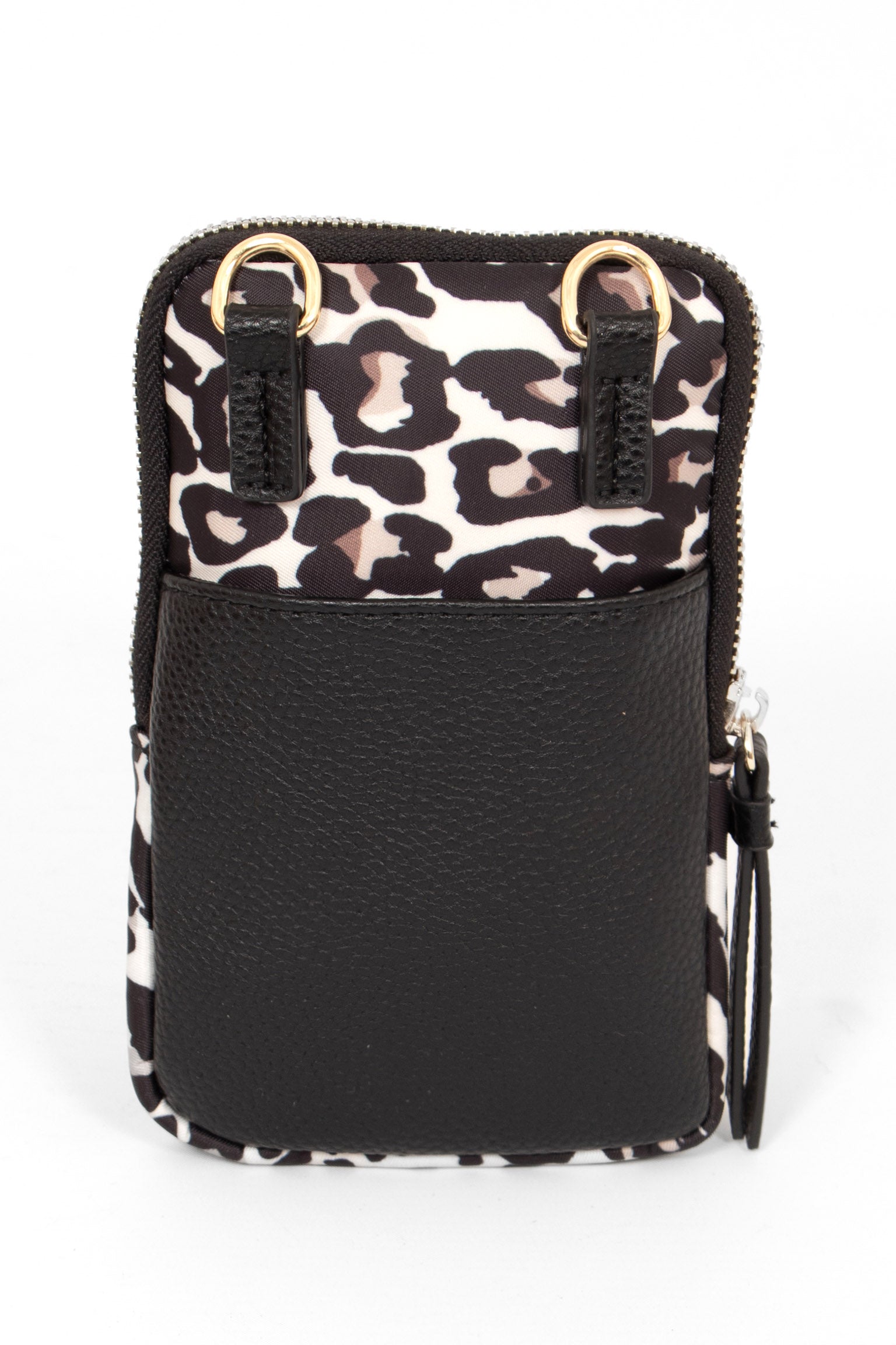 Cream Leopard Crossbody Phone Bag, Image 2 of 2