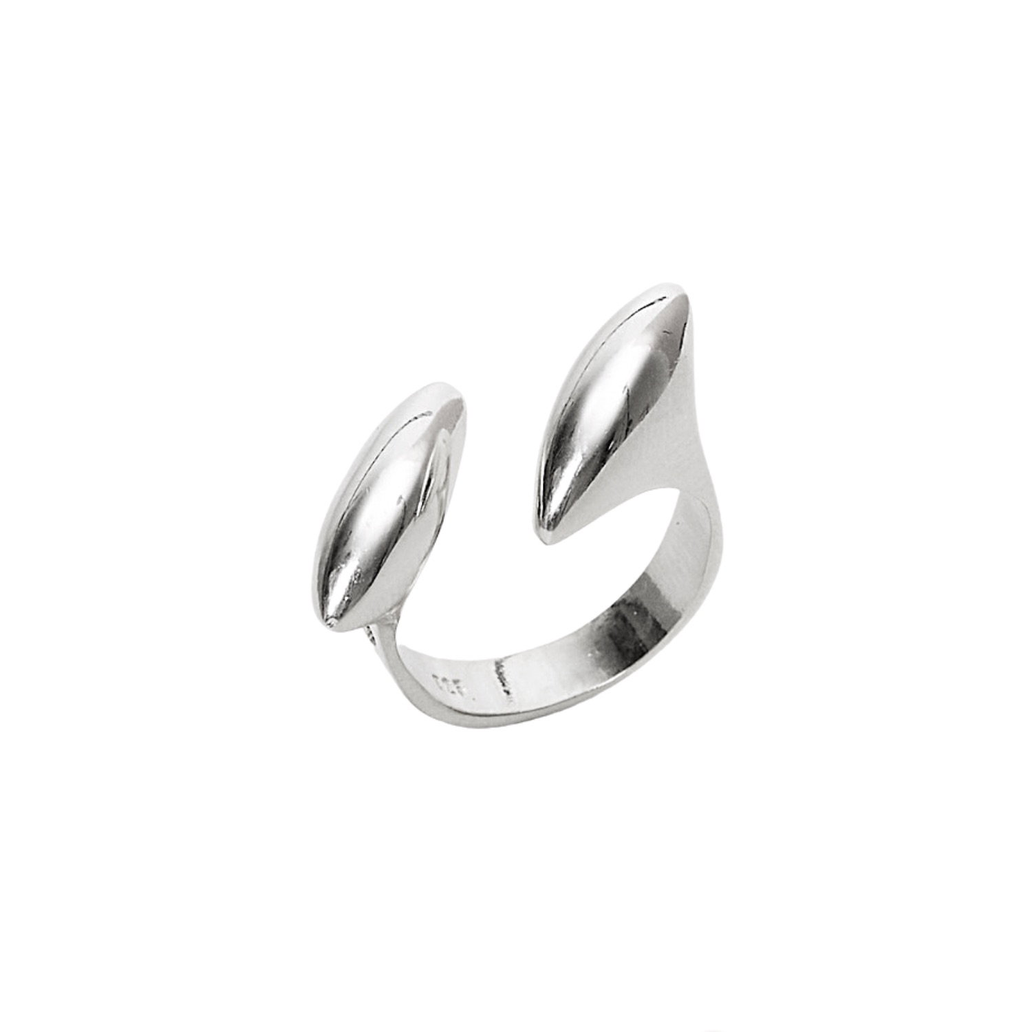 Silver Spero Silver Double Marquise Sterling Silver Adjustable Ring, Image 1 of 5