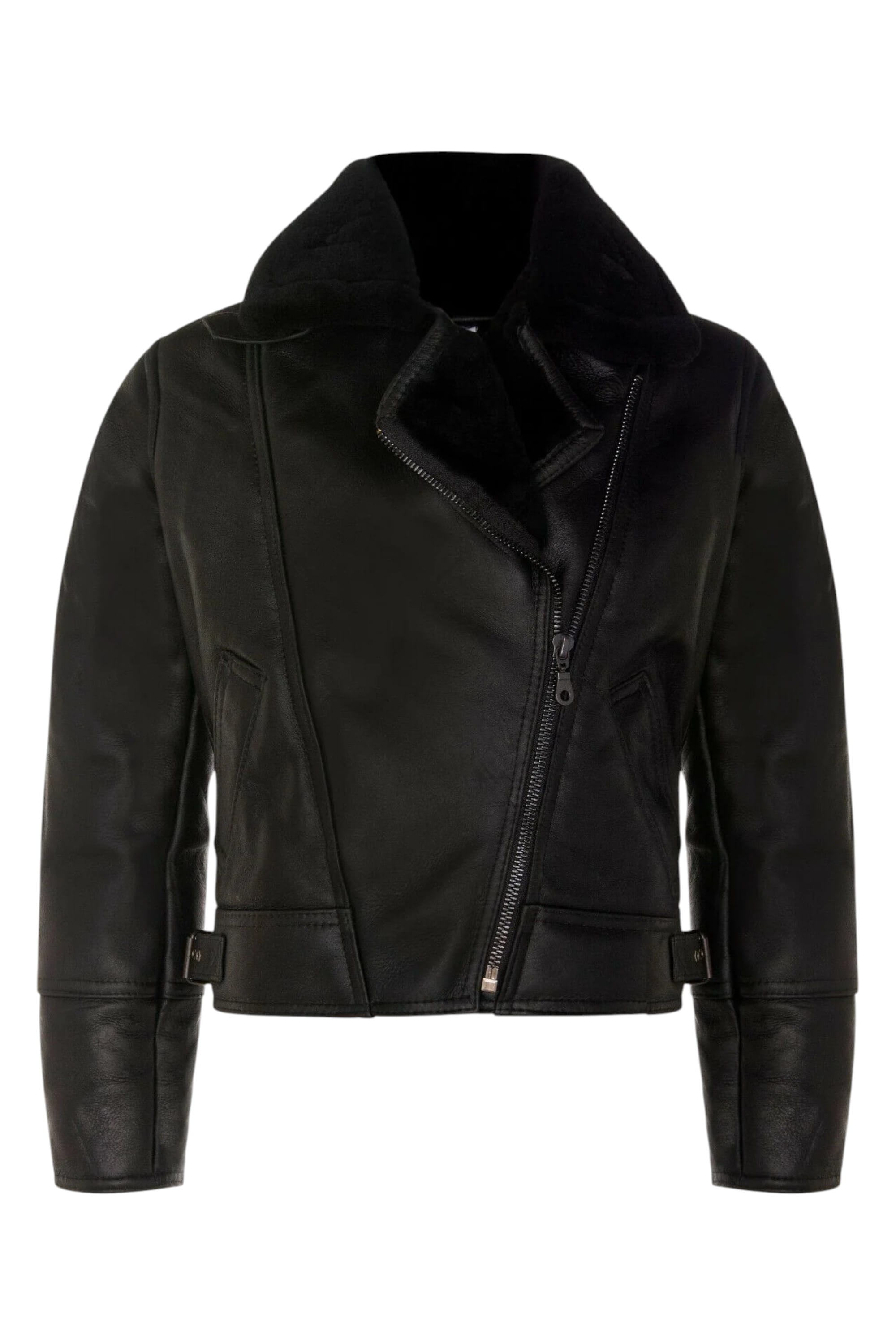 Black B3 Sheepskin Leather Flying Jacket, Image 1 of 4