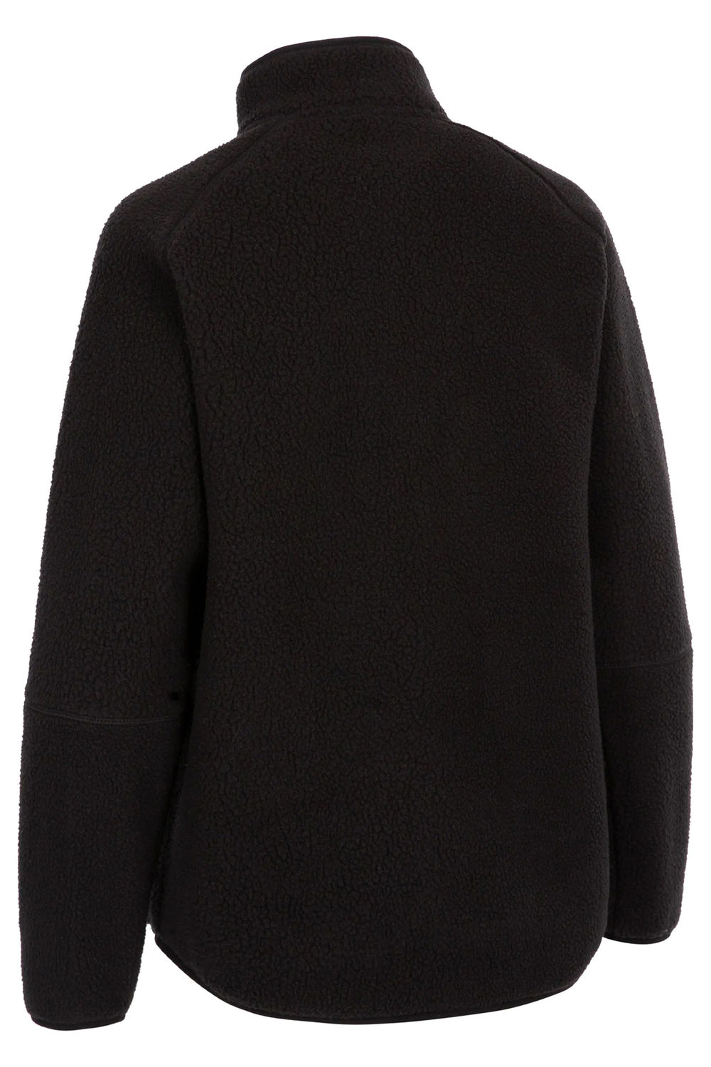 Black Quake Leather Trim Fleece Jacket, Image 2 of 4