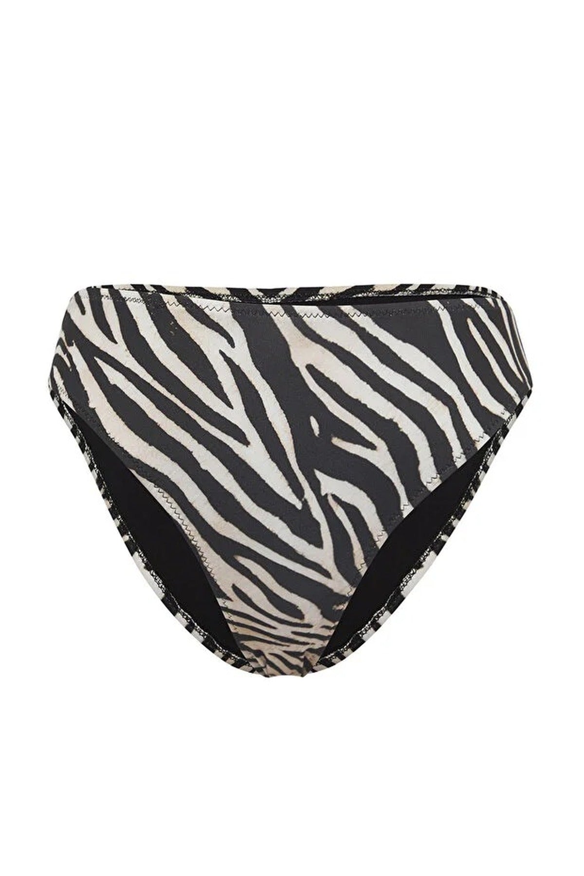 Multi Zebra Print Regular Waist Bikini Bottom with Minimal Clean Fit, Image 3 of 5