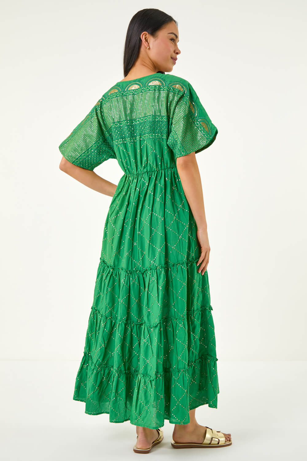 bride dresses for bridal shower Petite XS 70s Boho Yellow Fruit & Floral Print Maxi Sundress