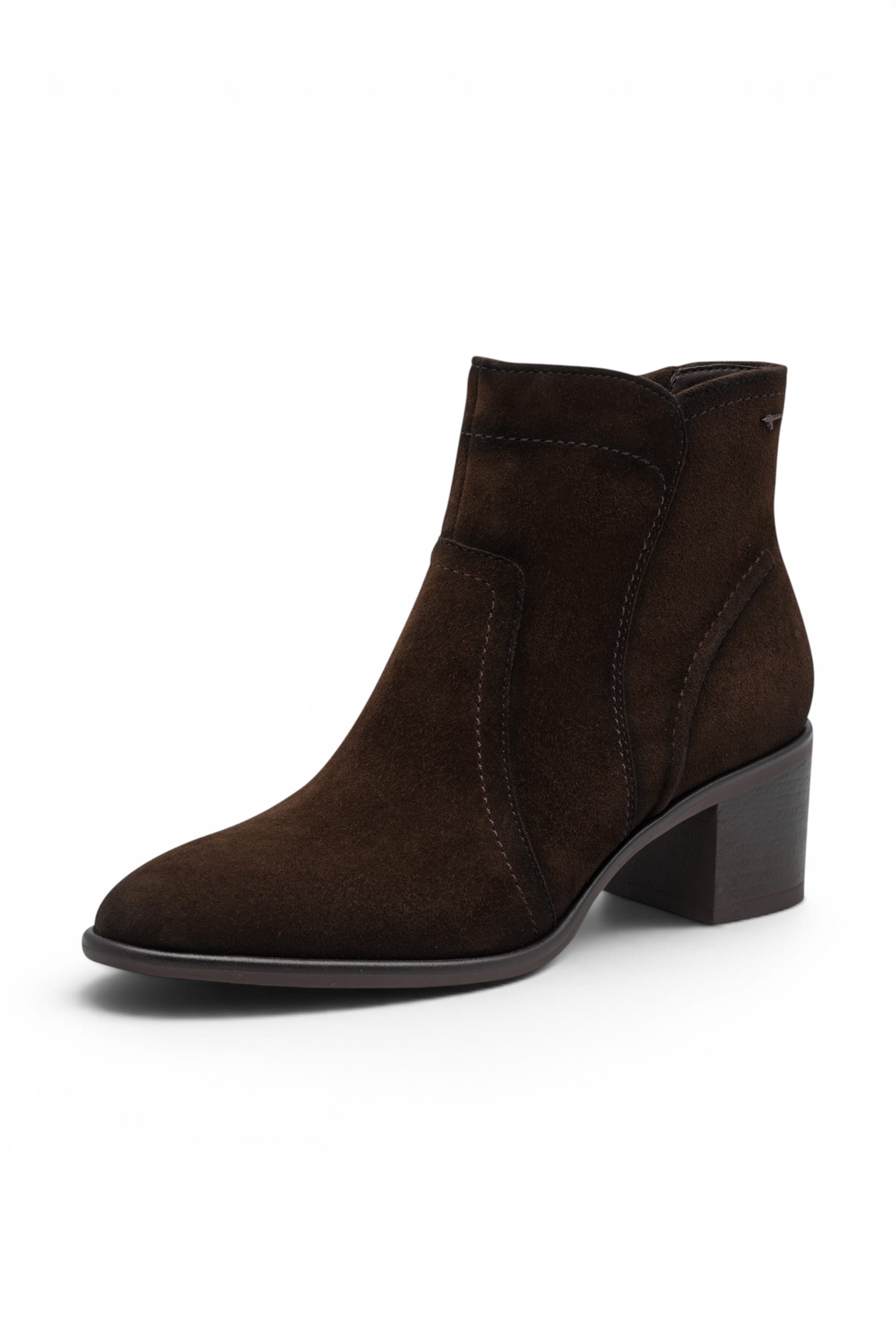Dark Brown Leather Heeled Ankle Boots - 25313-47, Image 2 of 7
