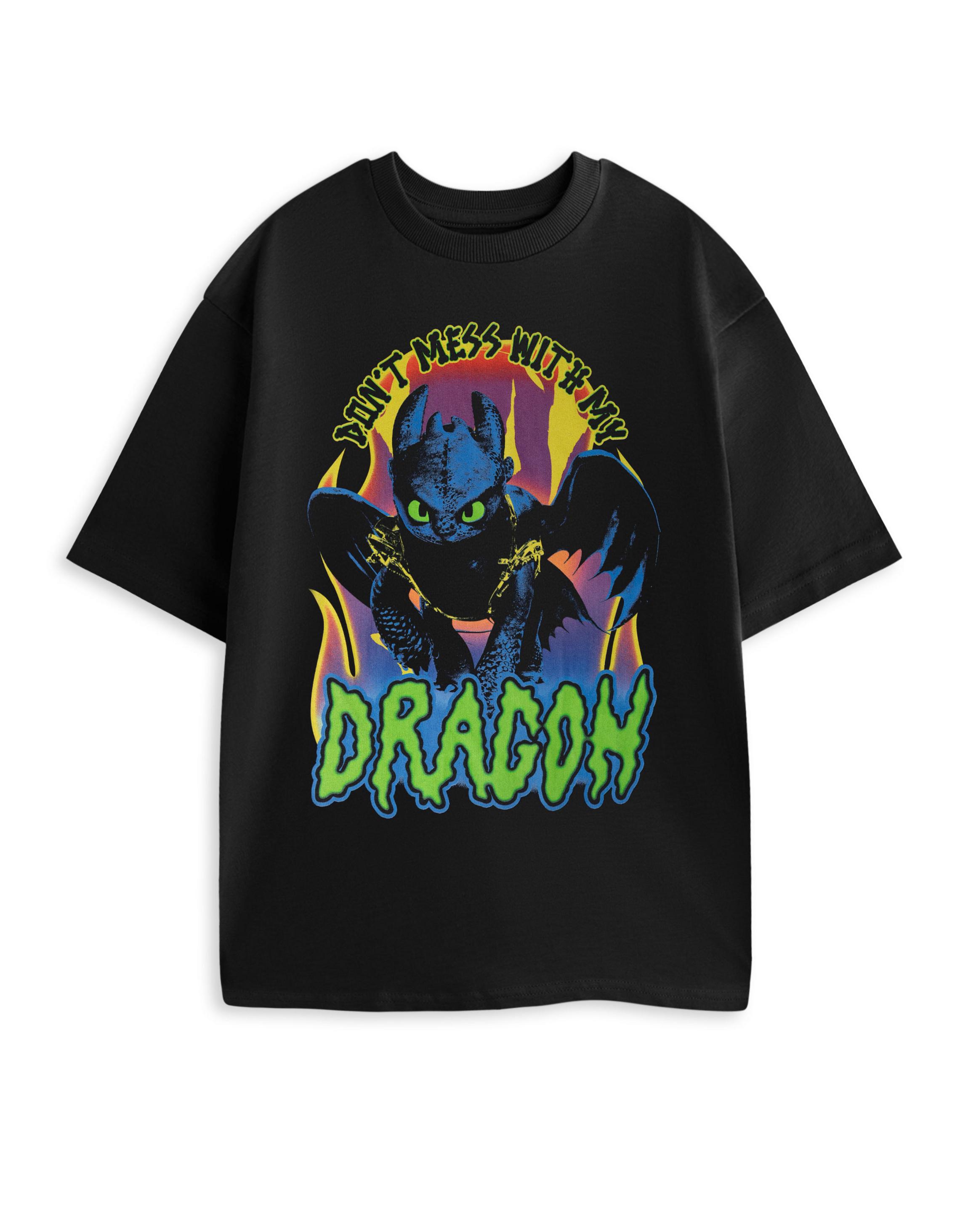 Black How To Train Your Dragon Don't Mess T-Shirt