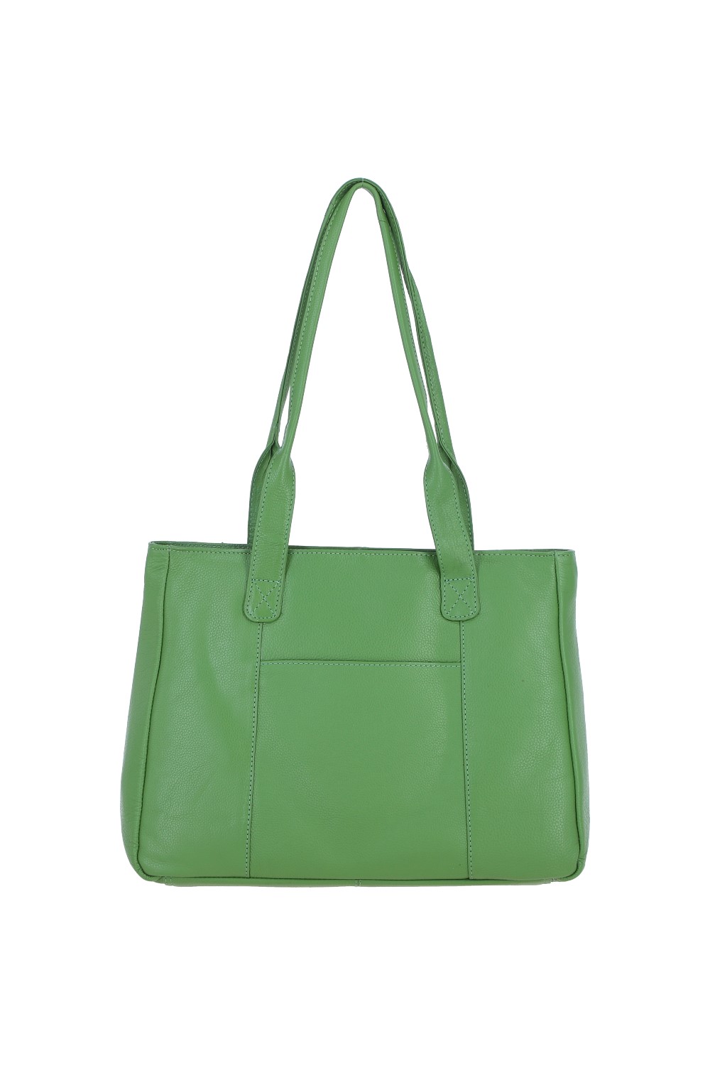 Green 'London' Real Leather Shoulder Bag, Image 4 of 5