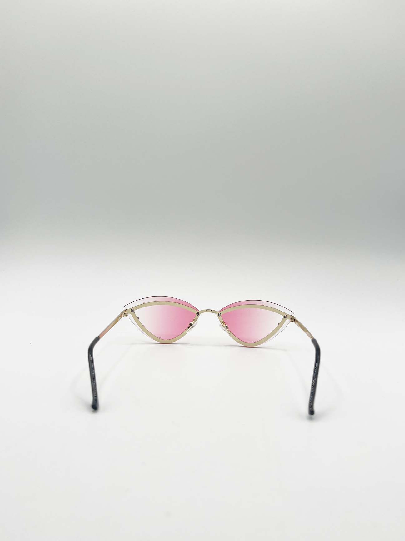 Pink Cat-Eye Sunglasses in Pink, Image 5 of 5