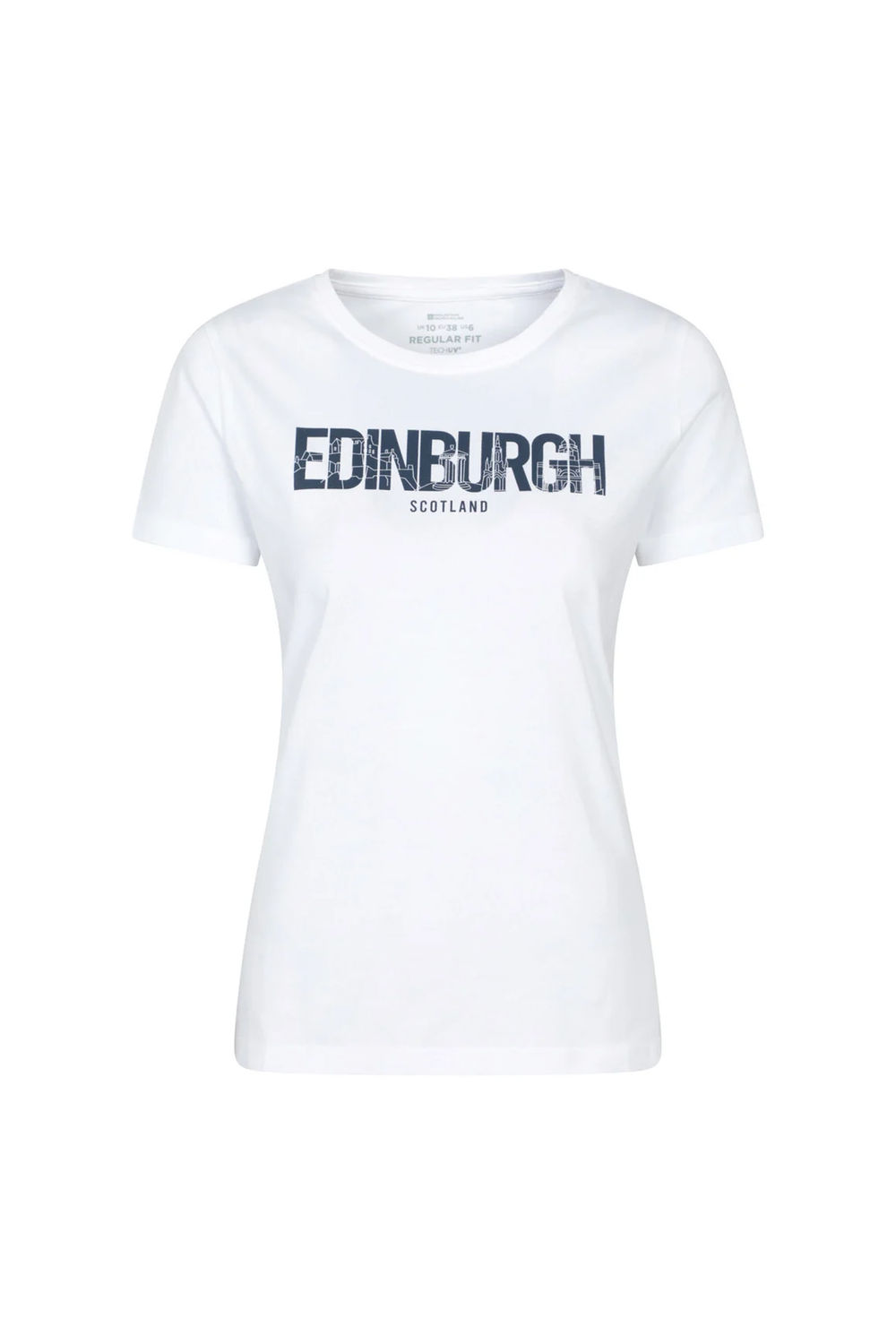 White Edinburgh Relaxed Fit TShirt, Image 1 of 3