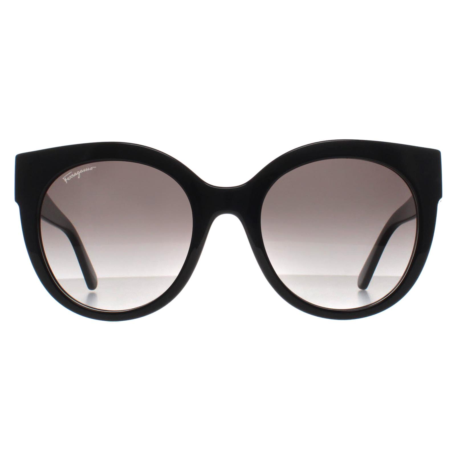 Black Salvatore Ferragamo Black Cat Eye Black Grey Gradient SF1031S, Image 1 of 4