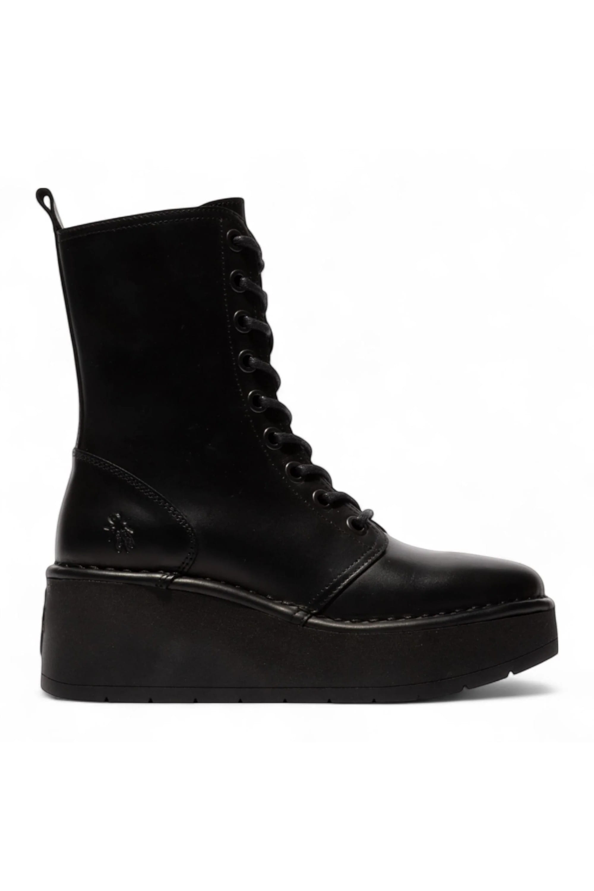 Black Womens Soft Platform Ankle Boots-HAIT273, Image 1 of 5
