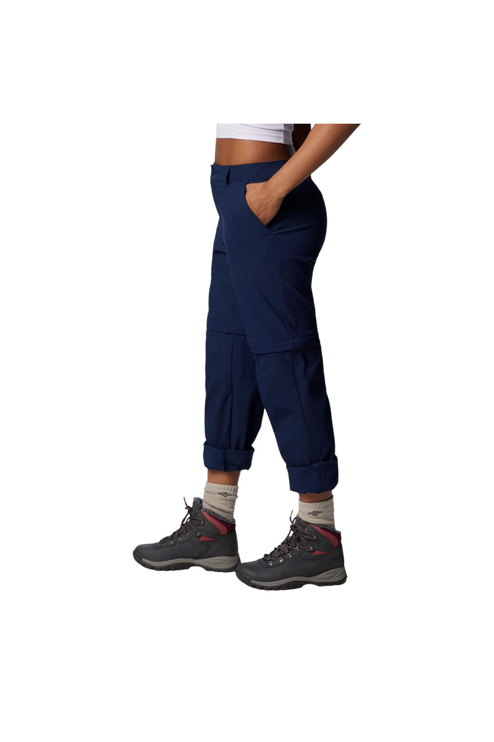 Navy Leslie Convertible Cargo Trousers, Image 3 of 7