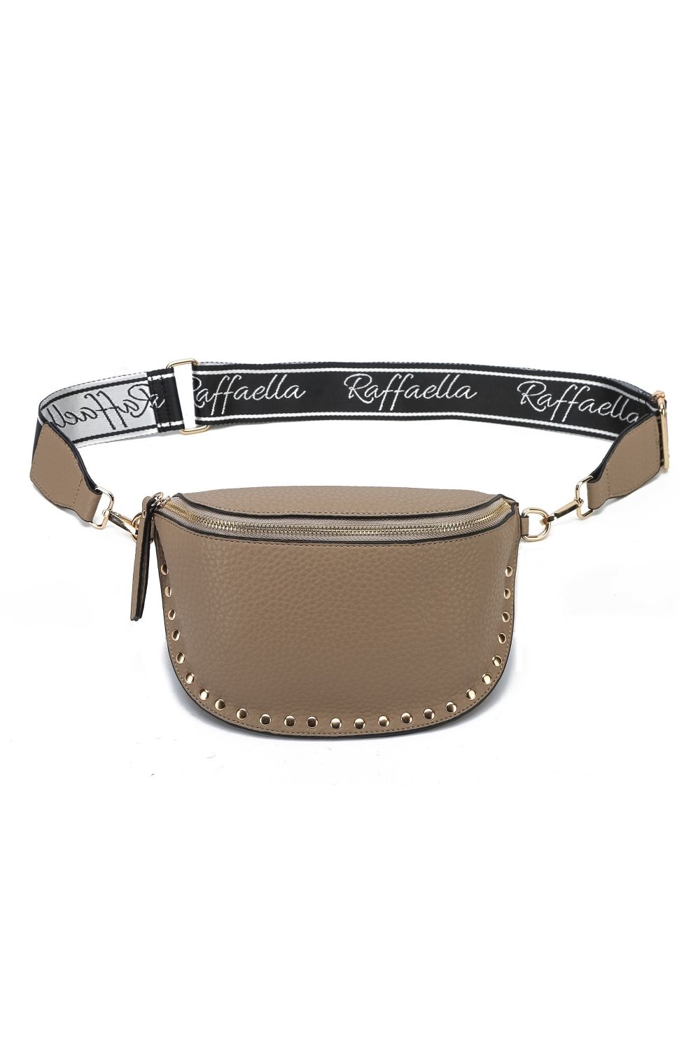 Taupe Sling Style Cross Body Bag, Image 1 of 2