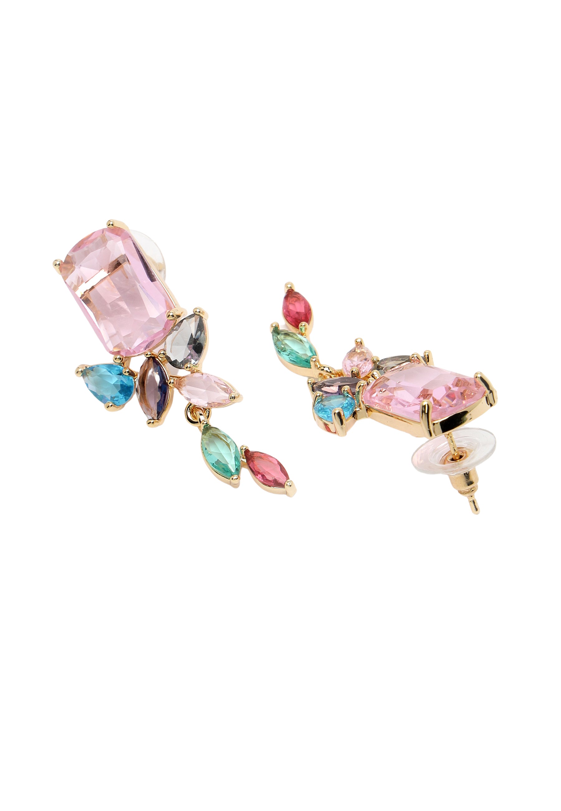 Pink Diva Collection Minimalist Petal Studs, Image 3 of 5