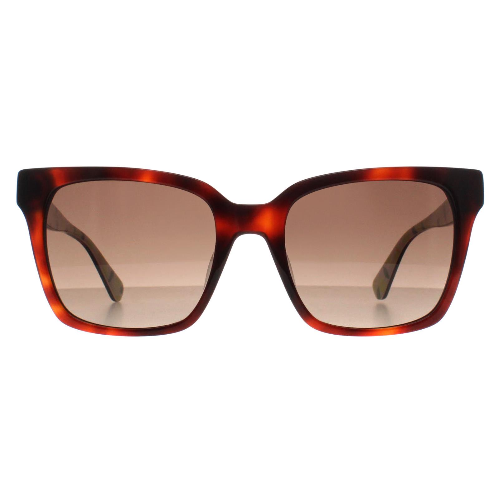 Brown Kate Spade Brown Square Havana Brown Gradient Harlow/G/S, Image 1 of 4