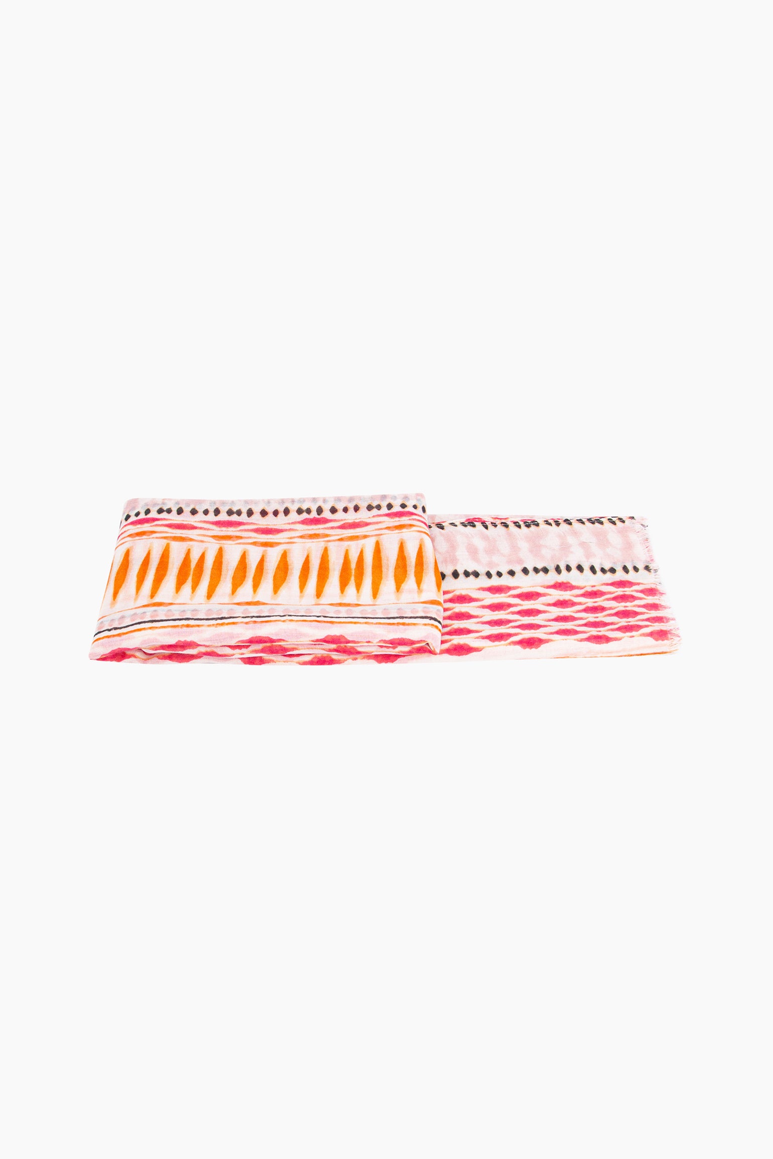 Pink Sarta Pink Geometric Boho Lightweight Scarf, Image 4 of 5
