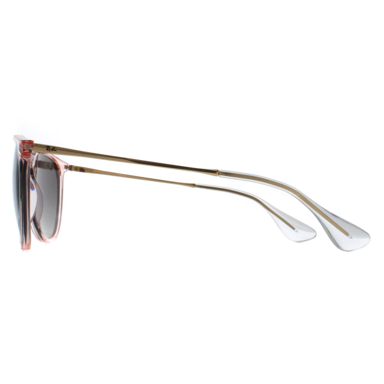 Pink Ray-Ban Pink Round Transparent Pink Grey Gradient RB4171 Erika, Image 3 of 6