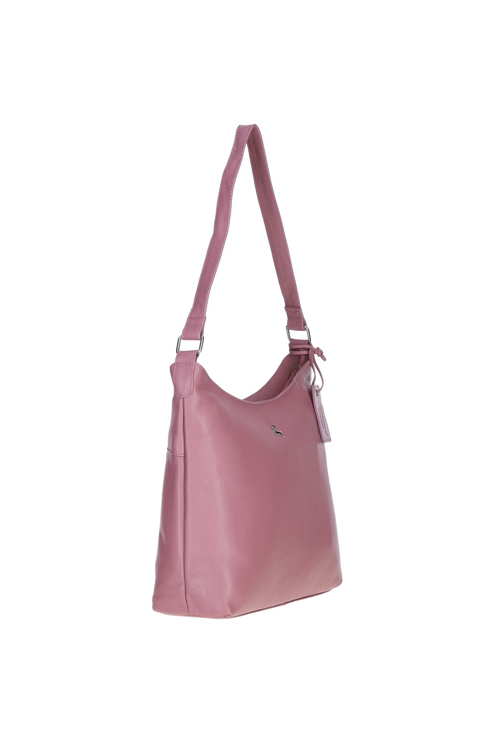 Pink Ashwood Leather Pink 'Antrim' Chic Real Leather Shoulder Bag, Image 2 of 4