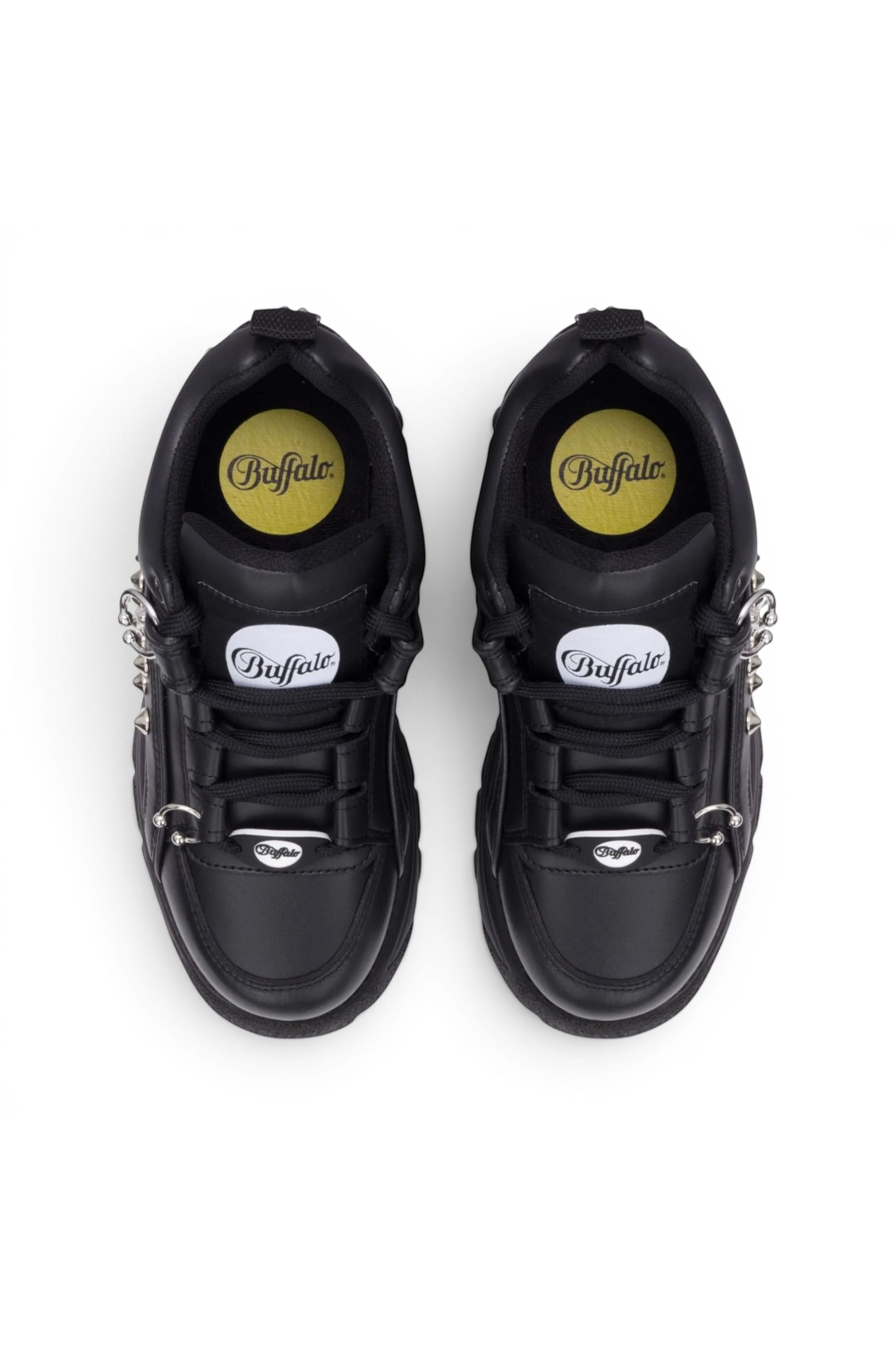 Black Womens Chunky Platform Trainers -1339-14, Image 6 of 6