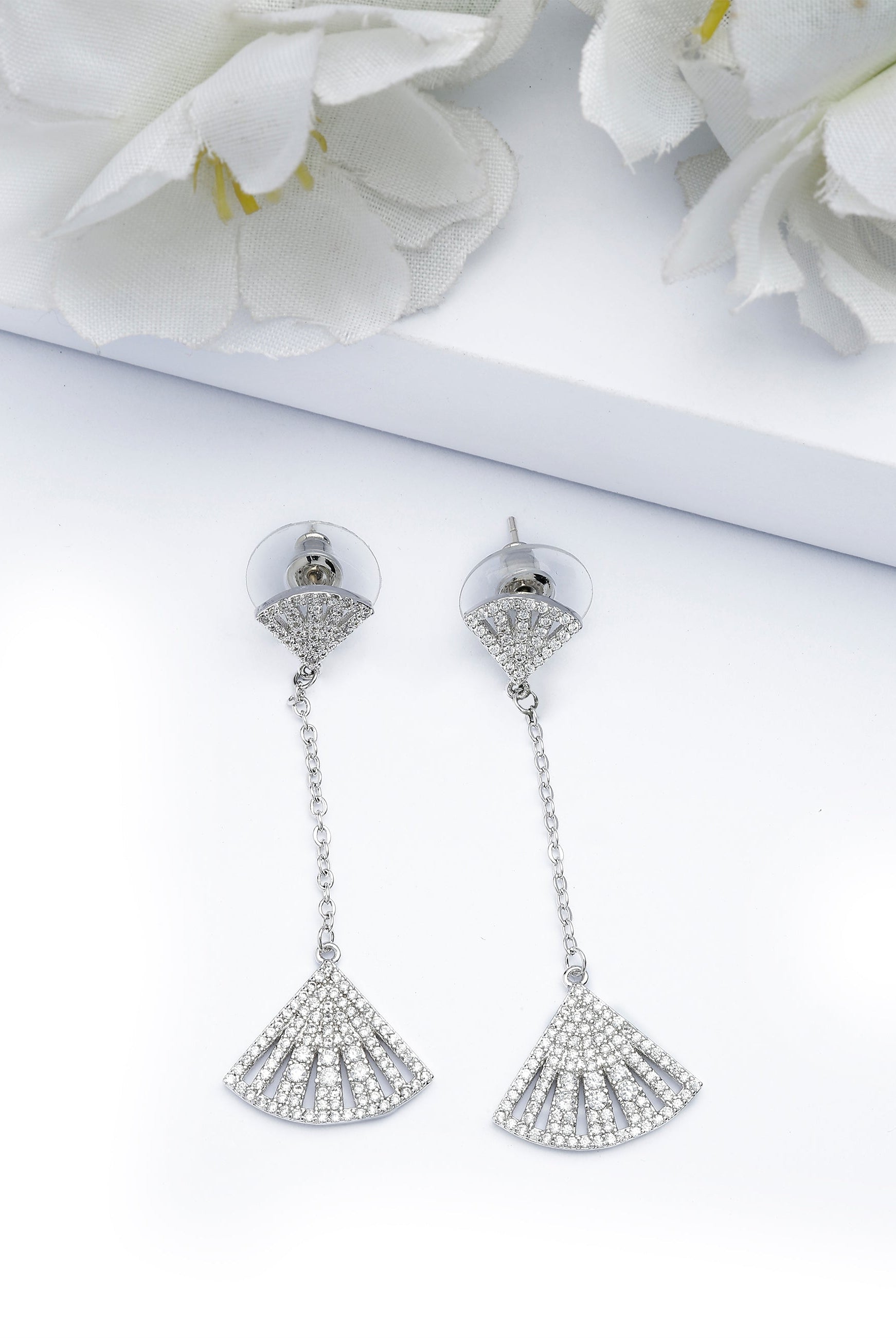 Silver Silver colored Seashore Long Earrings, Image 2 of 4