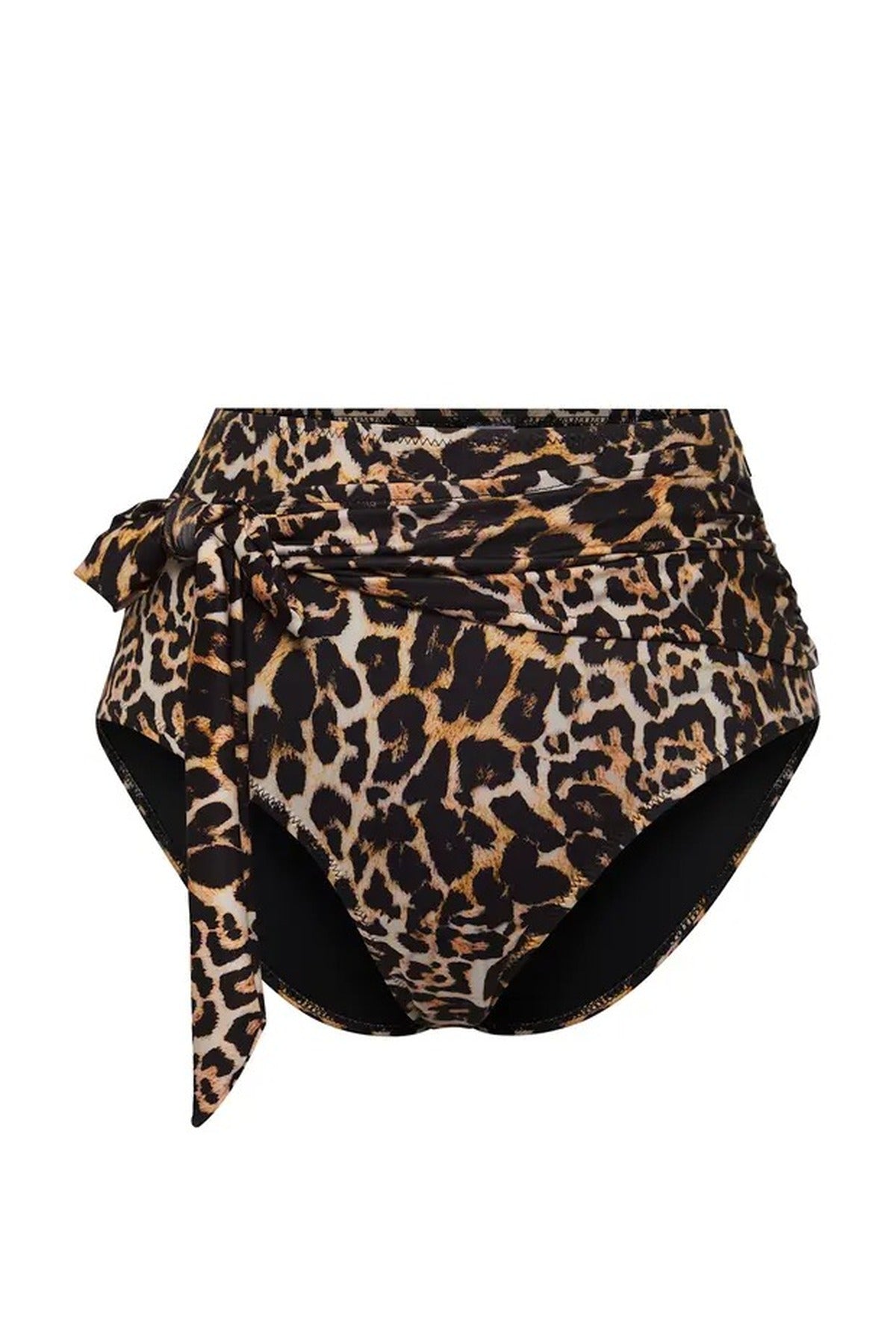 Multi Tie Detail High Waist Bikini Bottom, Image 3 of 5