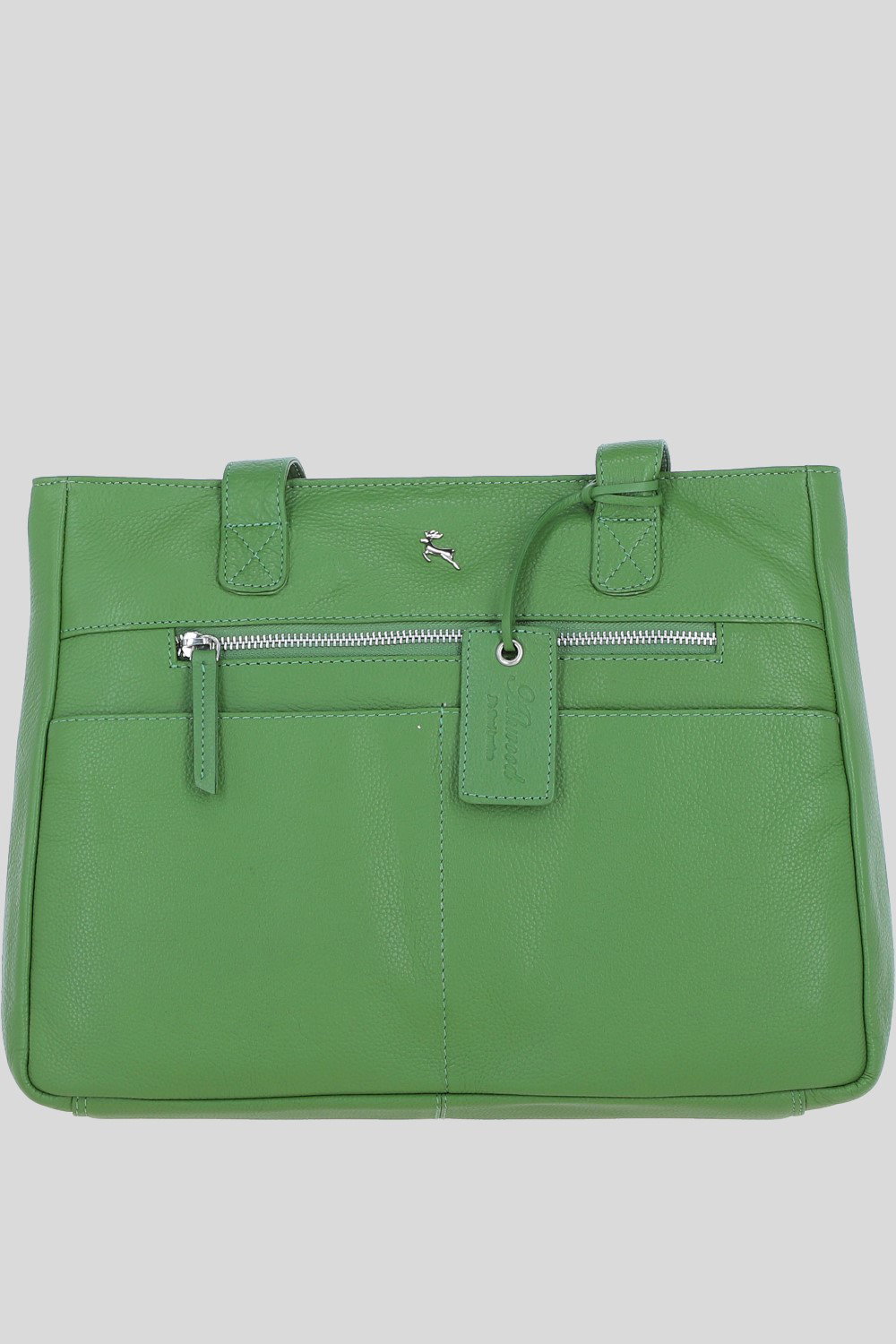 Green 'London' Real Leather Shoulder Bag, Image 1 of 5