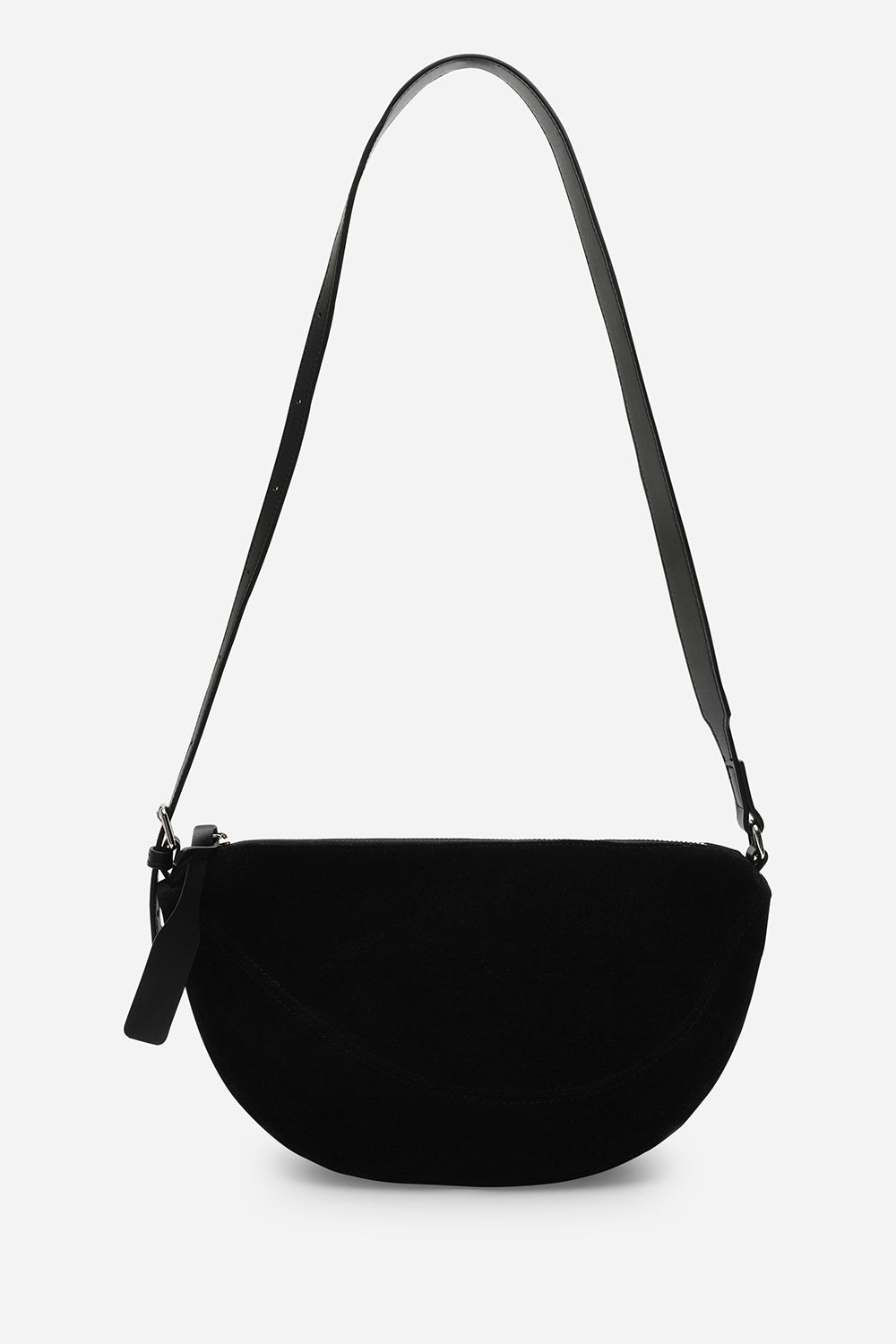 Black 'Cloud' Suede Crossbody Shoulder Bag, Image 1 of 3