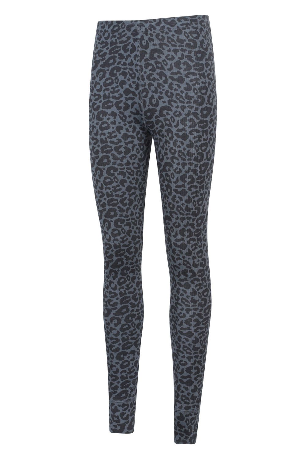 Grey Talus Leopard Print Thermal Leggings, Image 4 of 4