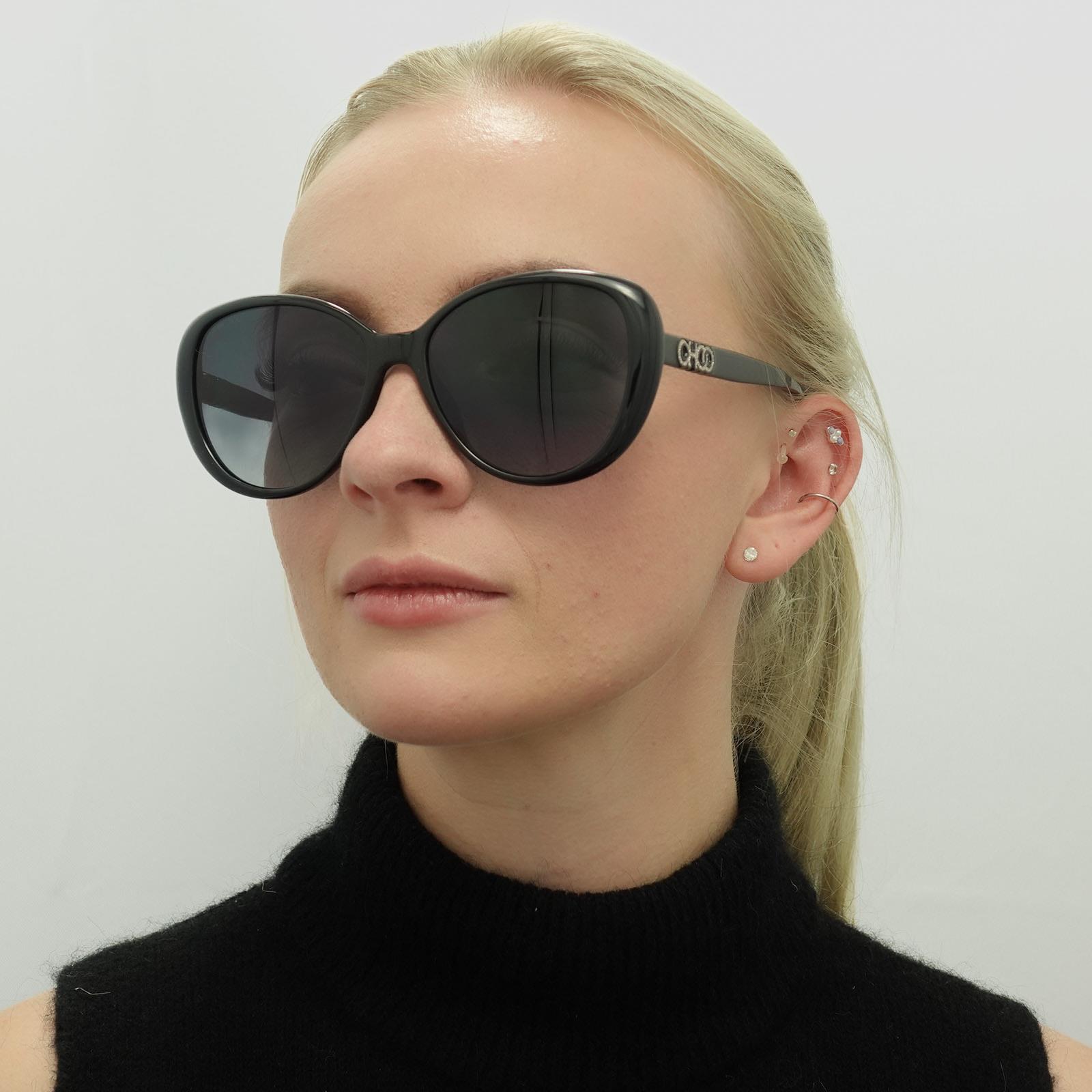 Black Fashion Black Dark Grey Gradient Sunglasses, Image 6 of 6