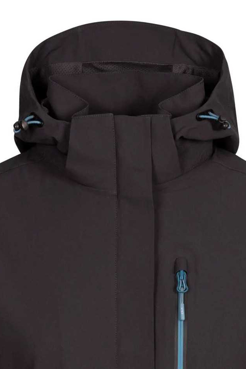 Dark Grey Trespass Dark Grey Katya DLX Waterproof Jacket, Image 3 of 4