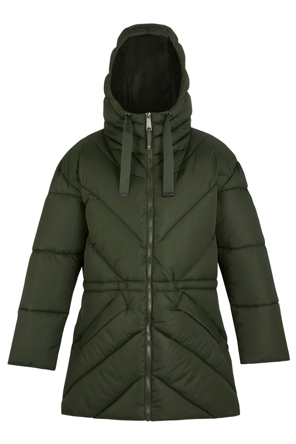 Khaki Rusey Quilted Padded Jacket, Image 1 of 5