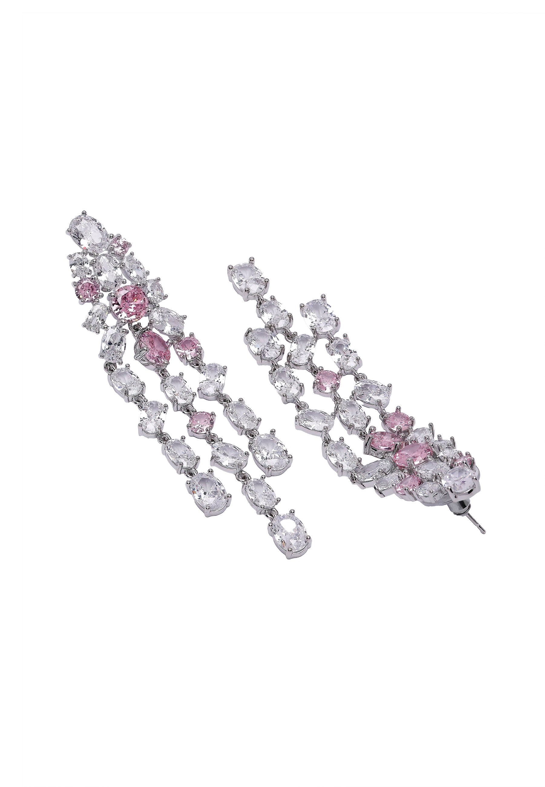 Light Pink Diva Gorgeous Tassel Earrings, Image 3 of 5