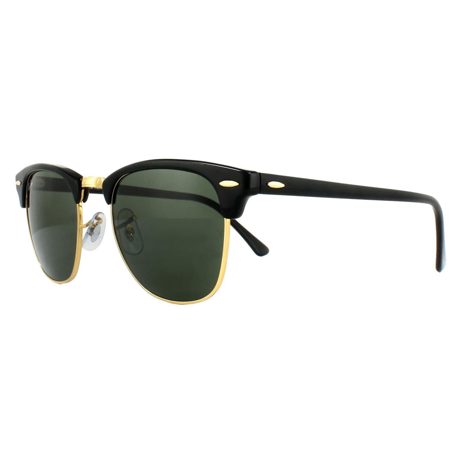 Black Round Black Green Clubmaster 3016 Sunglasses, Image 2 of 4
